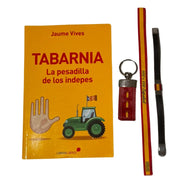 Comprar Libro "Tabarnia La Pesadilla de los Indepes" por Jaume Vives + Lote Patriota La Flamenca de Borgoña Bandera España