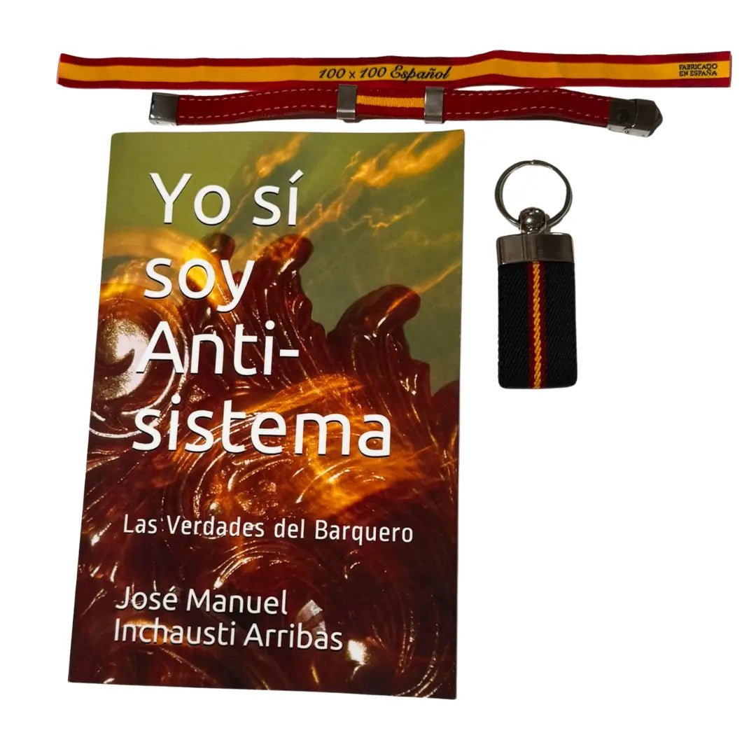 Comprar Libro "Yo Sí soy Anti-Sistema" + Lote Patriota La Flamenca de Borgoña Bandera España