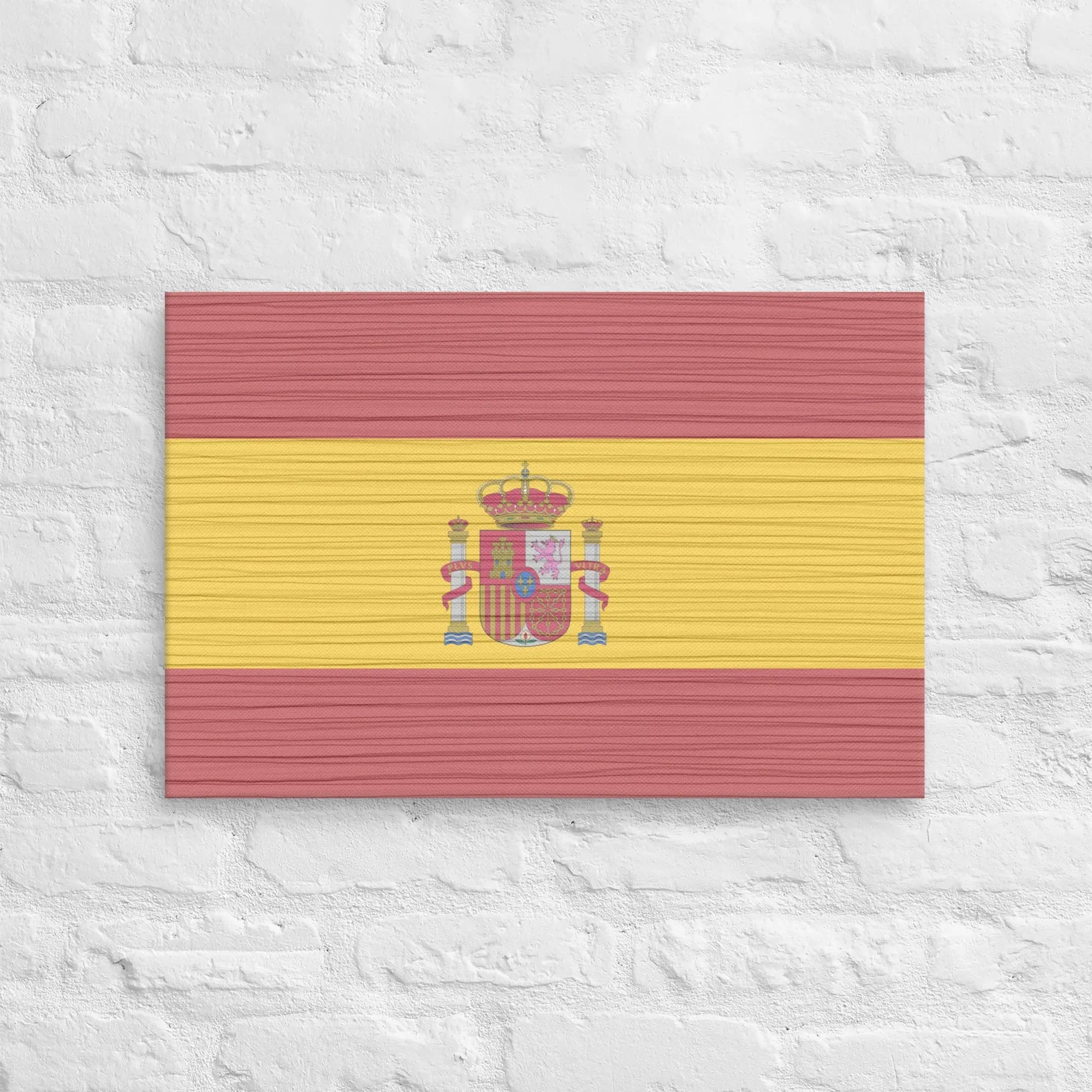 Comprar Lienzo Bandera España desgastada La Flamenca de Borgoña Bandera España