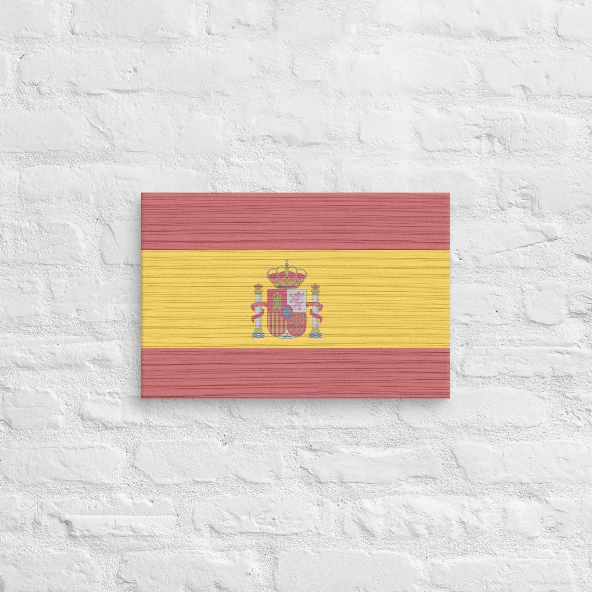 Comprar Lienzo Bandera España desgastada La Flamenca de Borgoña Bandera España