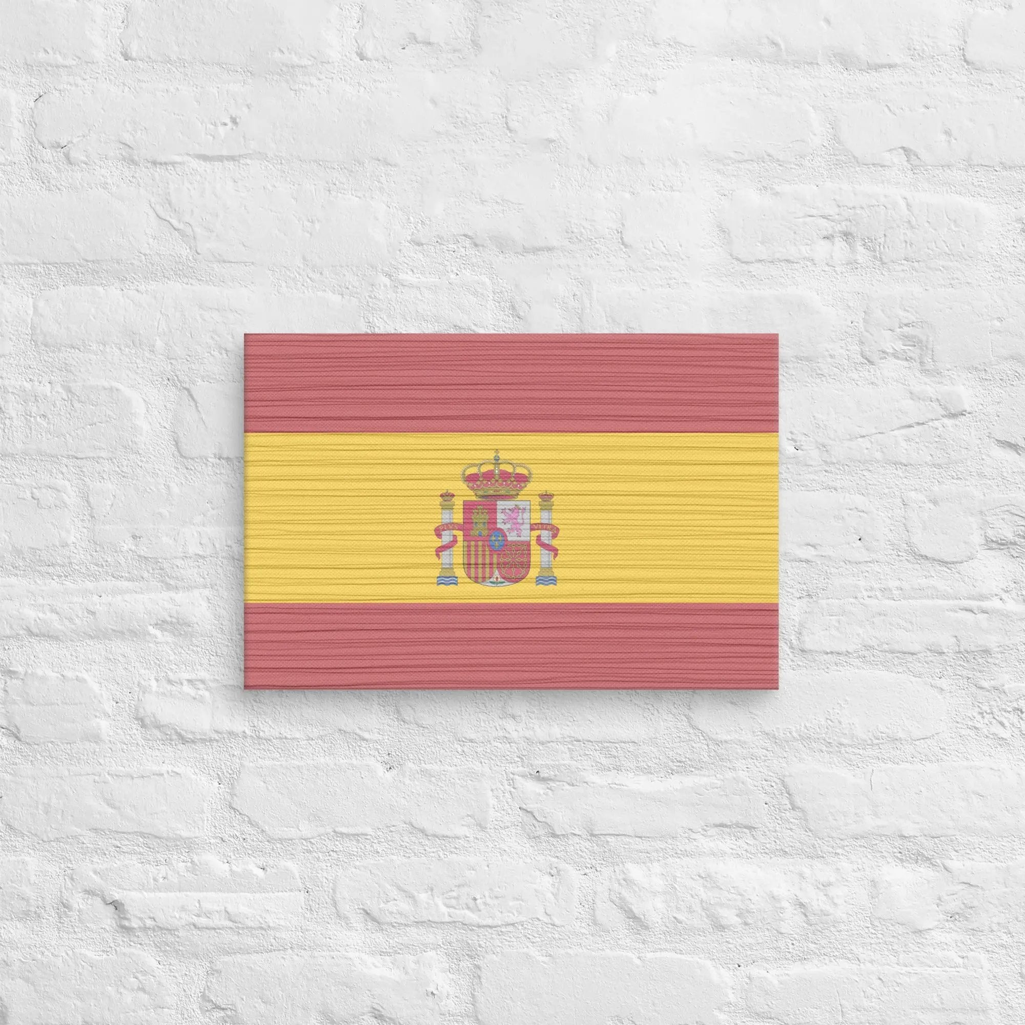 Comprar Lienzo Bandera España desgastada La Flamenca de Borgoña Bandera España