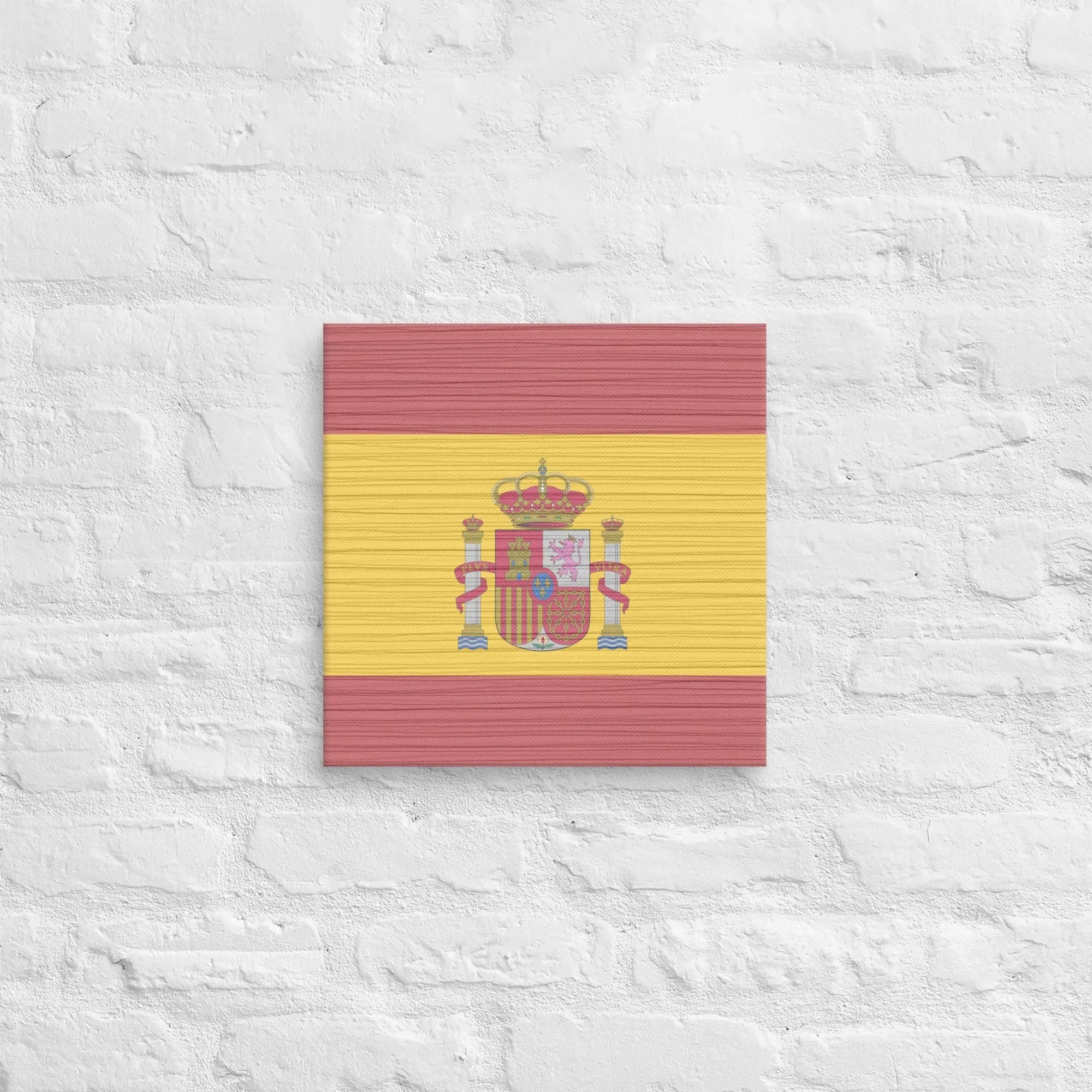 Comprar Lienzo Bandera España desgastada La Flamenca de Borgoña Bandera España