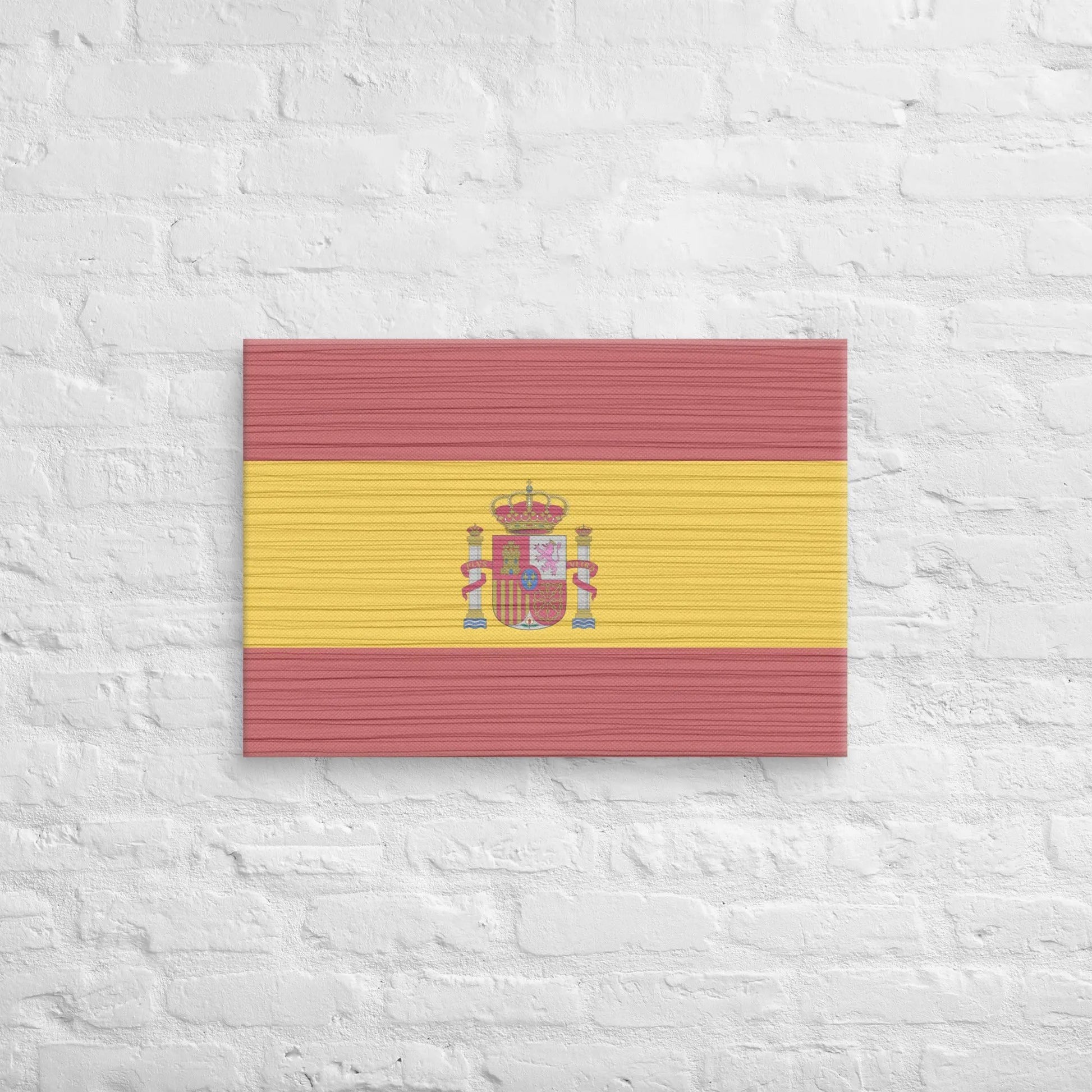 Comprar Lienzo Bandera España desgastada La Flamenca de Borgoña Bandera España