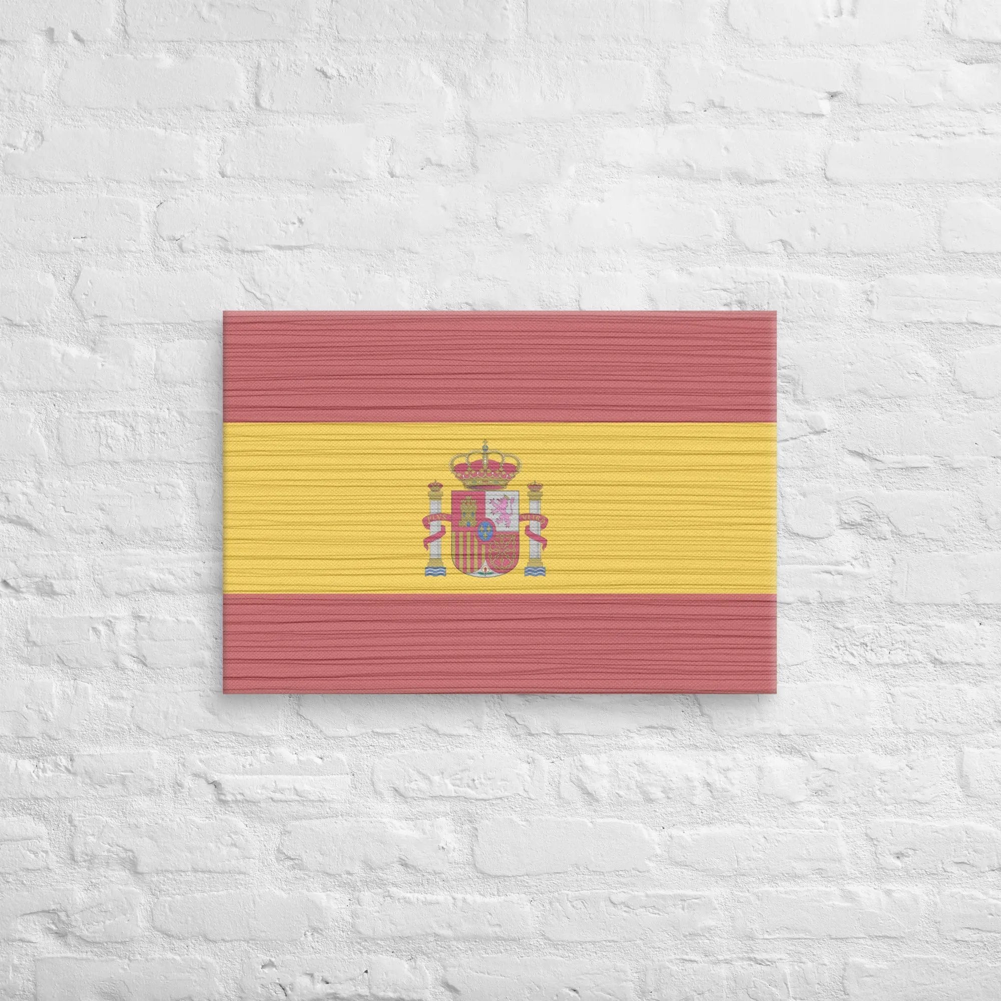 Comprar Lienzo Bandera España desgastada La Flamenca de Borgoña Bandera España