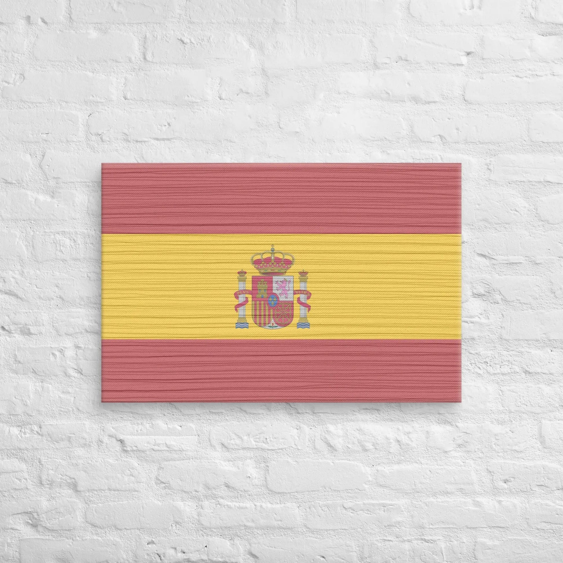 Comprar Lienzo Bandera España desgastada La Flamenca de Borgoña Bandera España