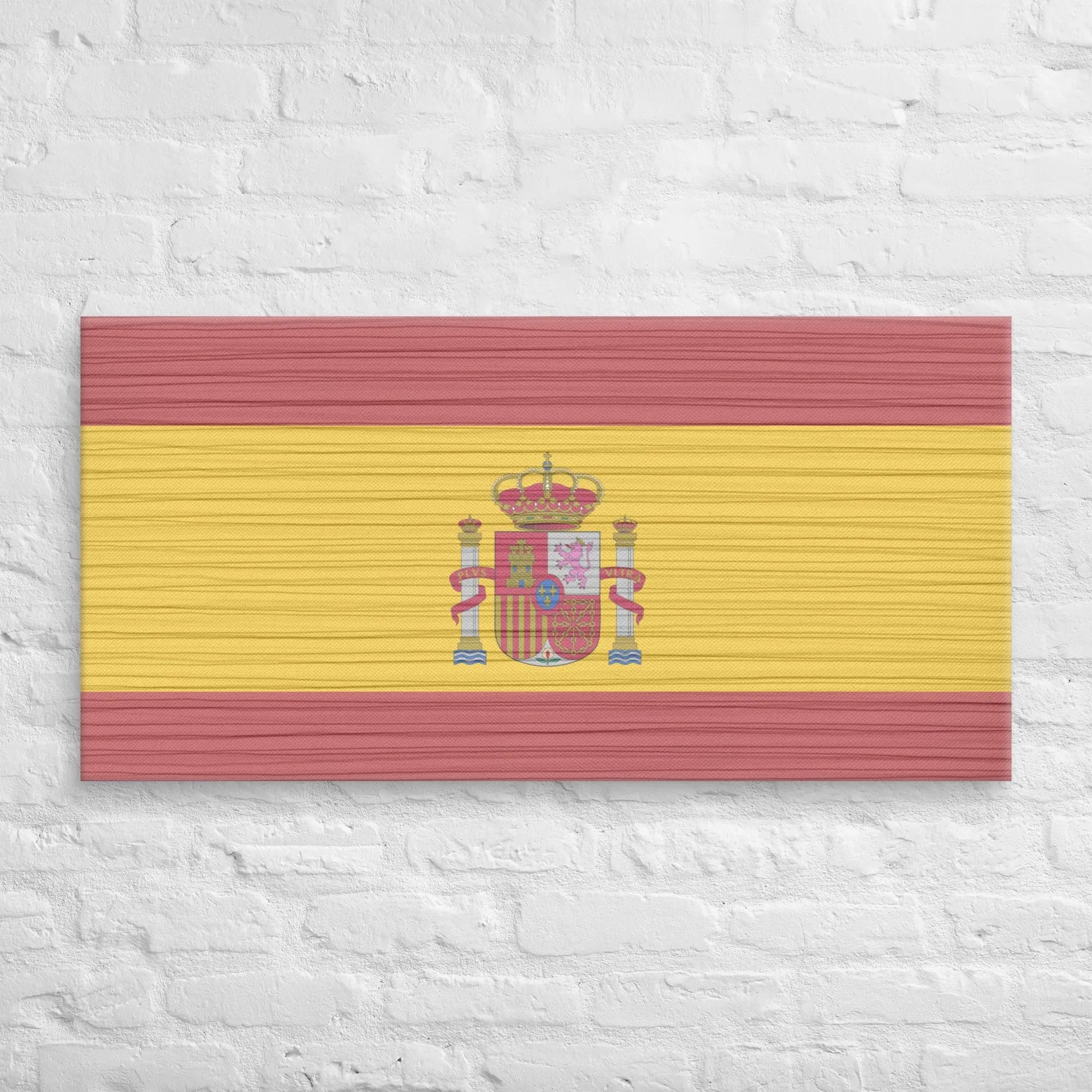 Comprar Lienzo Bandera España desgastada La Flamenca de Borgoña Bandera España