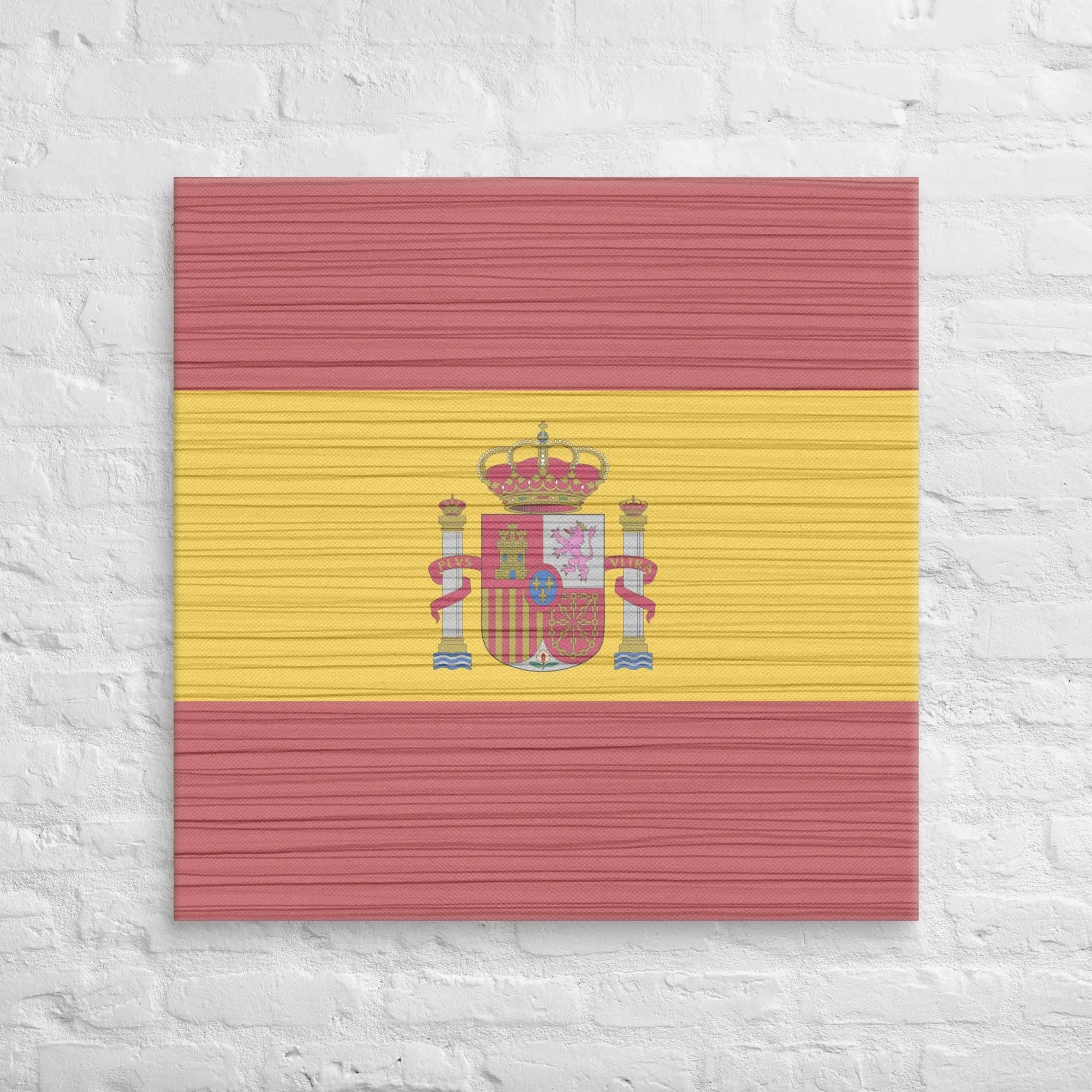 Comprar Lienzo Bandera España desgastada La Flamenca de Borgoña Bandera España