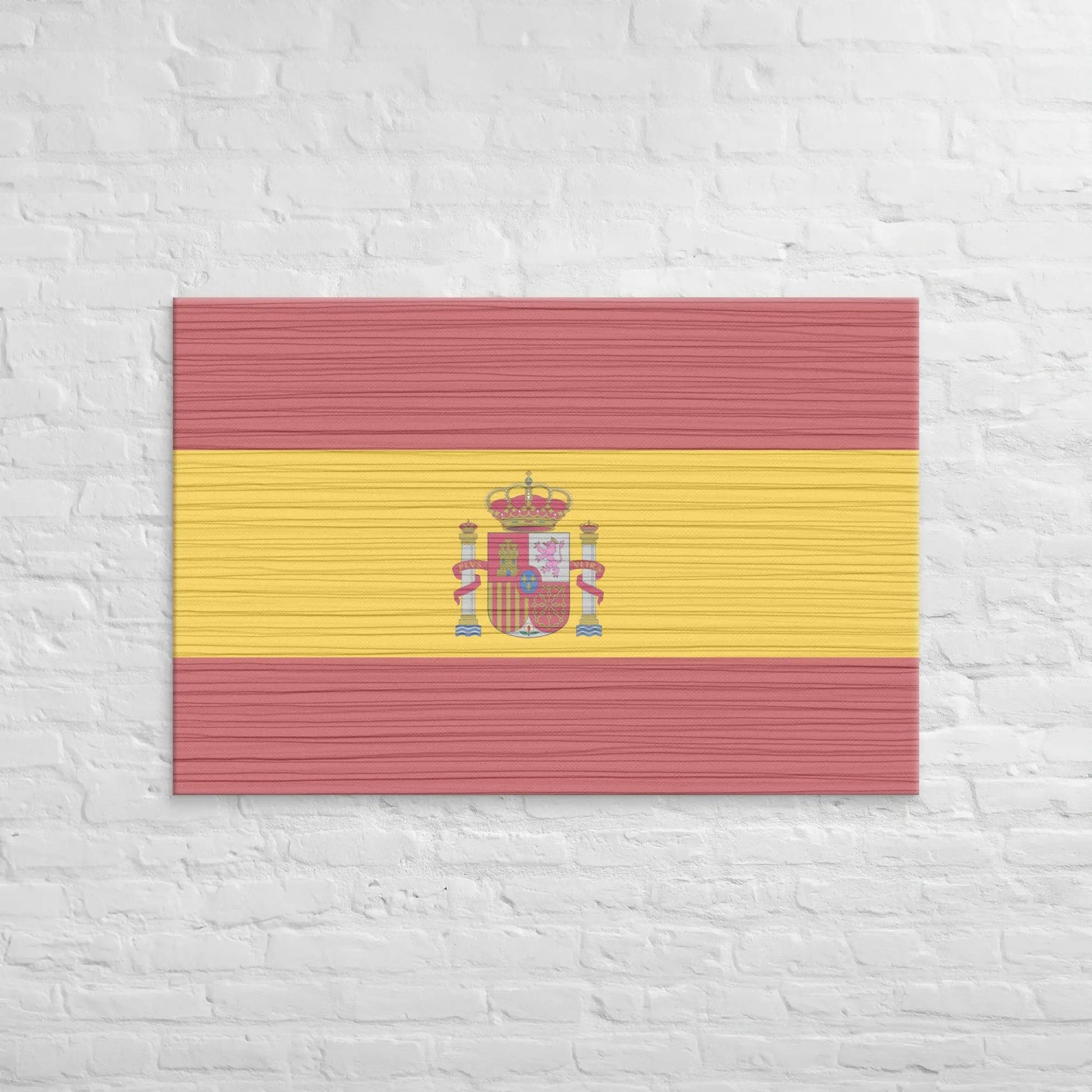 Comprar Lienzo Bandera España desgastada La Flamenca de Borgoña Bandera España