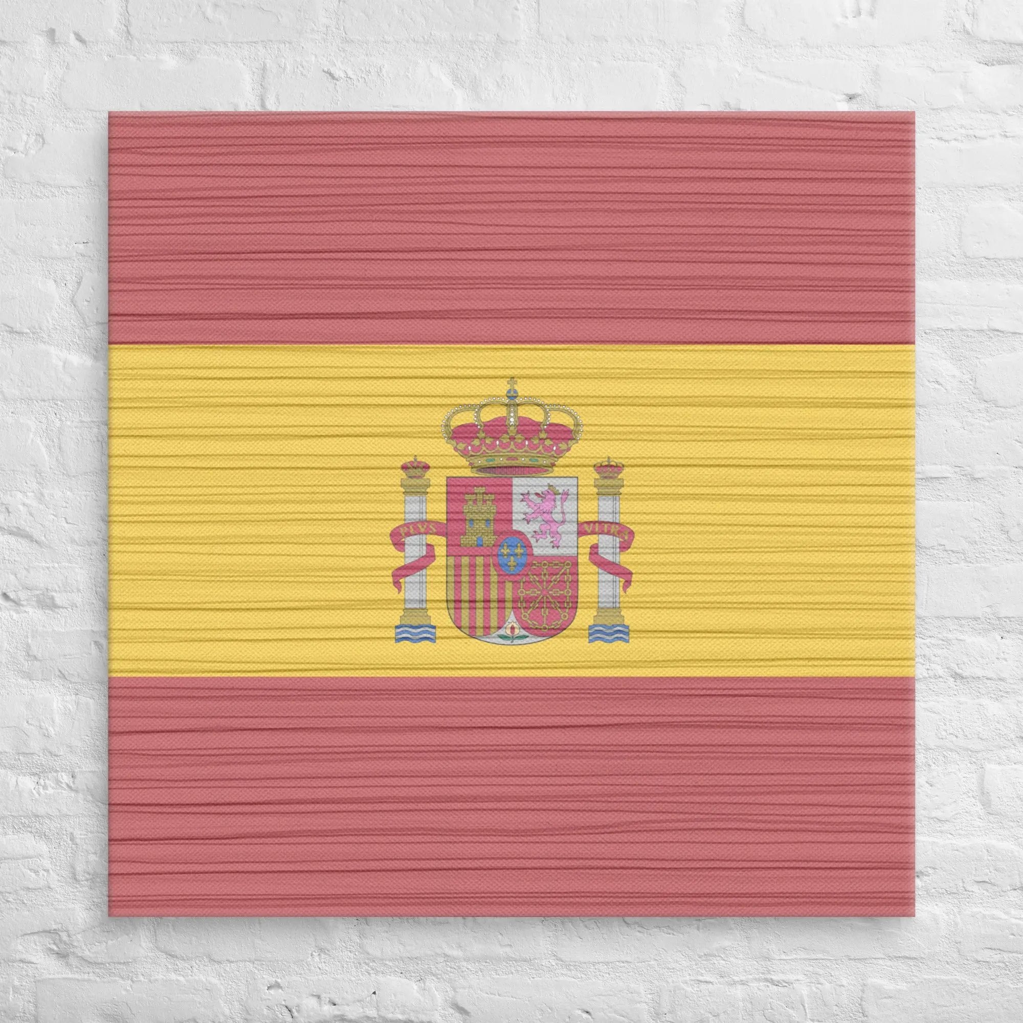 Comprar Lienzo Bandera España desgastada La Flamenca de Borgoña Bandera España