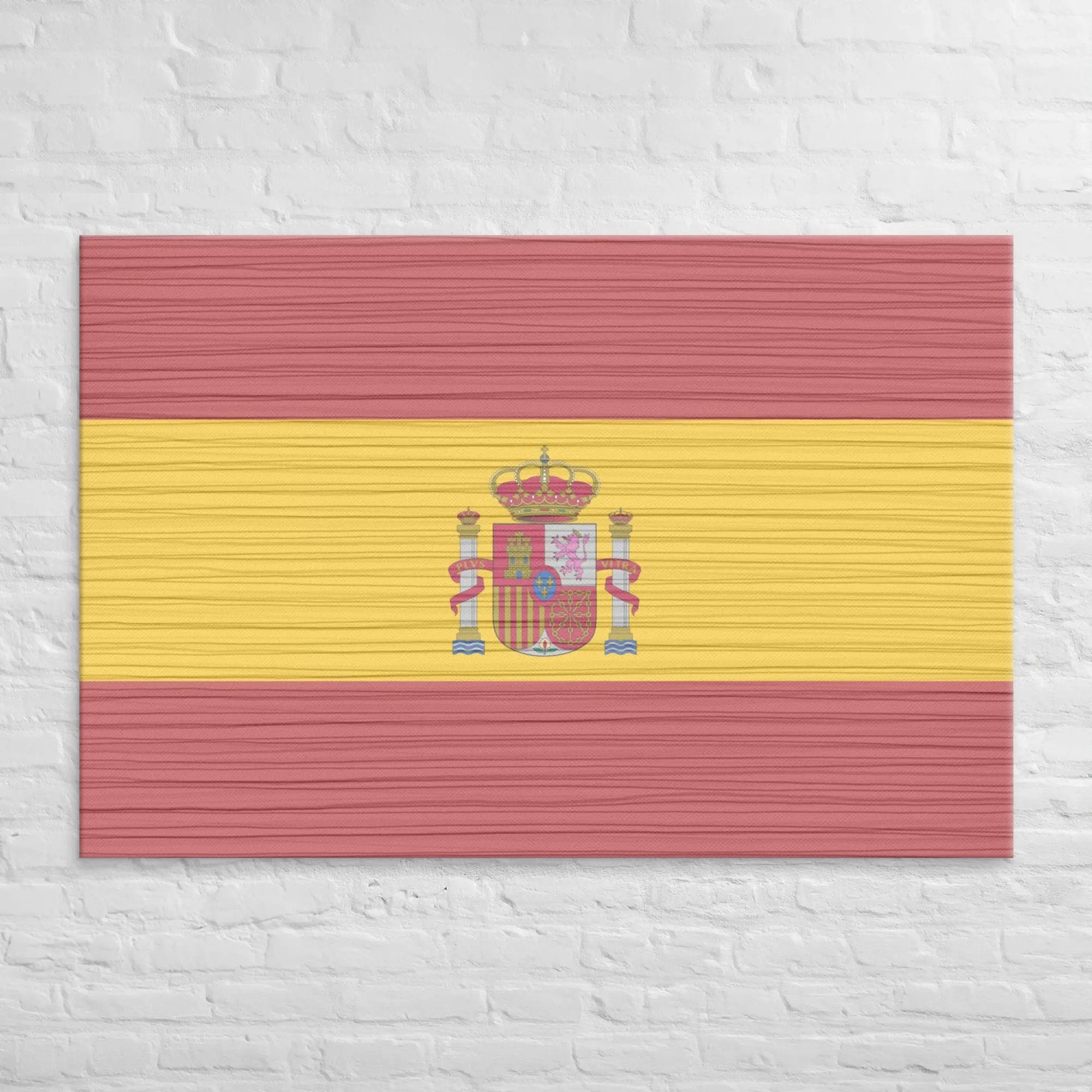 Comprar Lienzo Bandera España desgastada La Flamenca de Borgoña Bandera España