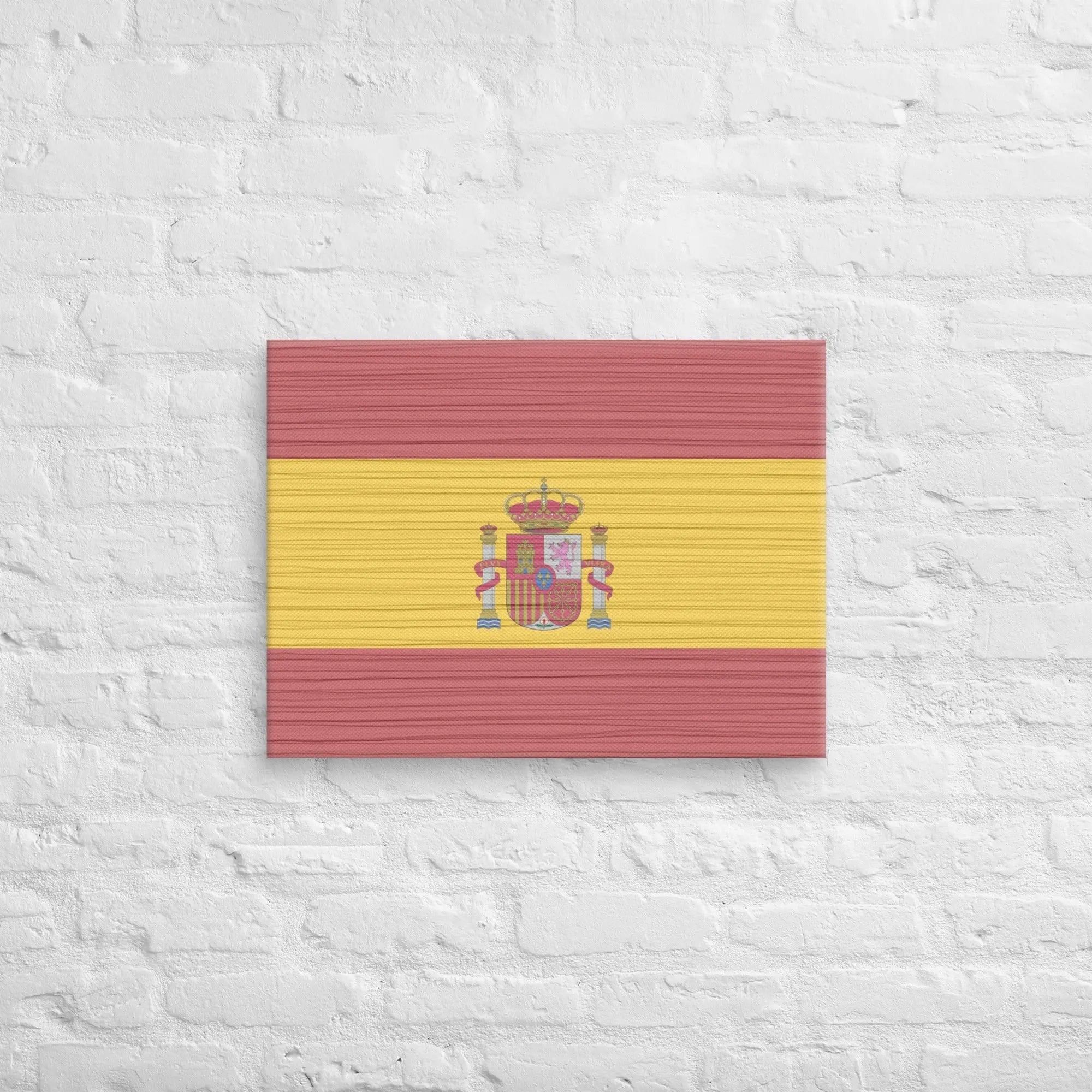 Comprar Lienzo Bandera España desgastada La Flamenca de Borgoña Bandera España
