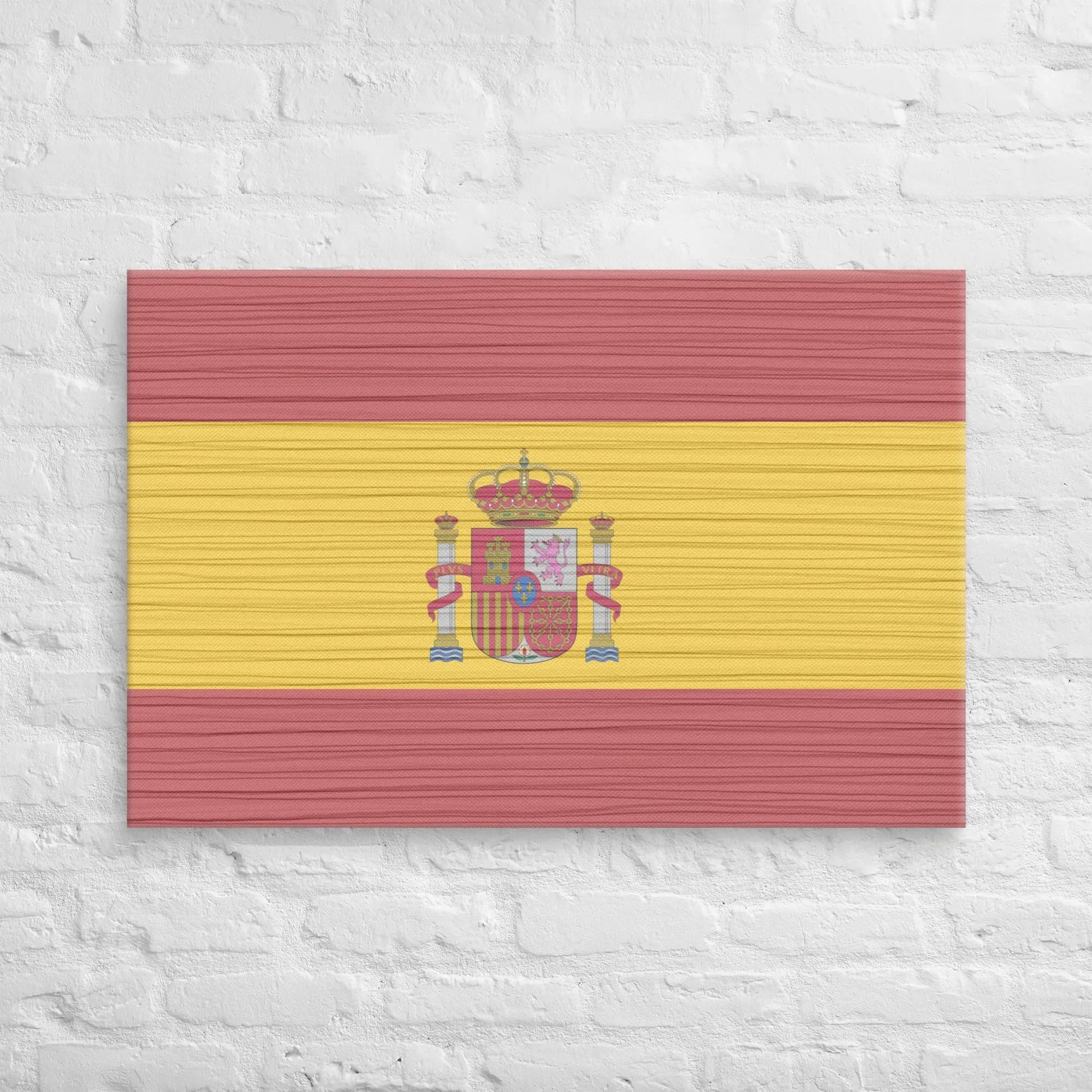 Comprar Lienzo Bandera España desgastada La Flamenca de Borgoña Bandera España