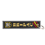 Comprar Llavero BRIPAC Brigada Paracaidista <<Desperta Ferro>> 14,5 x 3 cm La Flamenca de Borgoña Bandera España