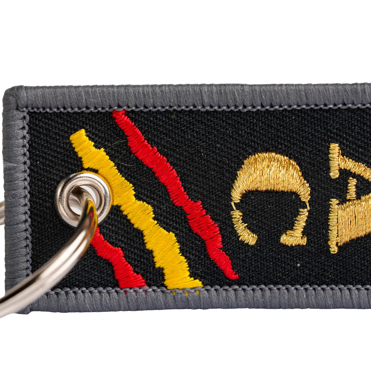 Comprar Llavero BRIPAC Brigada Paracaidista <<Desperta Ferro>> 14,5 x 3 cm La Flamenca de Borgoña Bandera España