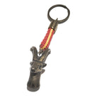 Comprar Llavero Cabra montesa bronce cuerda trenzada Bandera España La Flamenca de Borgoña, Bandera de España, Cruz de Borgoña, Patricia Muñoz, VOX, Santiago Abascal