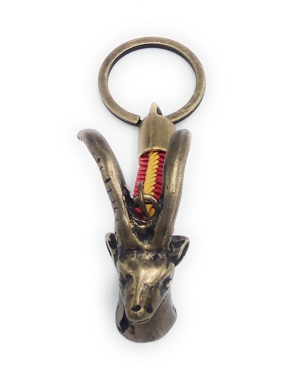 Comprar Llavero Cabra montesa bronce cuerda trenzada Bandera España La Flamenca de Borgoña, Bandera de España, Cruz de Borgoña, Patricia Muñoz, VOX, Santiago Abascal