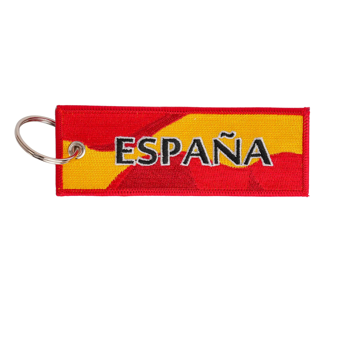 Comprar Llavero ESPAÑA con escudo 11,5 x 4 cm La Flamenca de Borgoña Bandera España