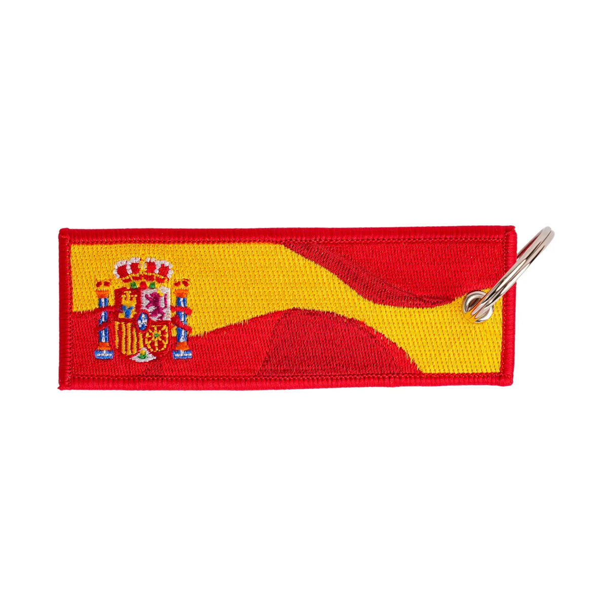 Comprar Llavero ESPAÑA con escudo 11,5 x 4 cm La Flamenca de Borgoña Bandera España