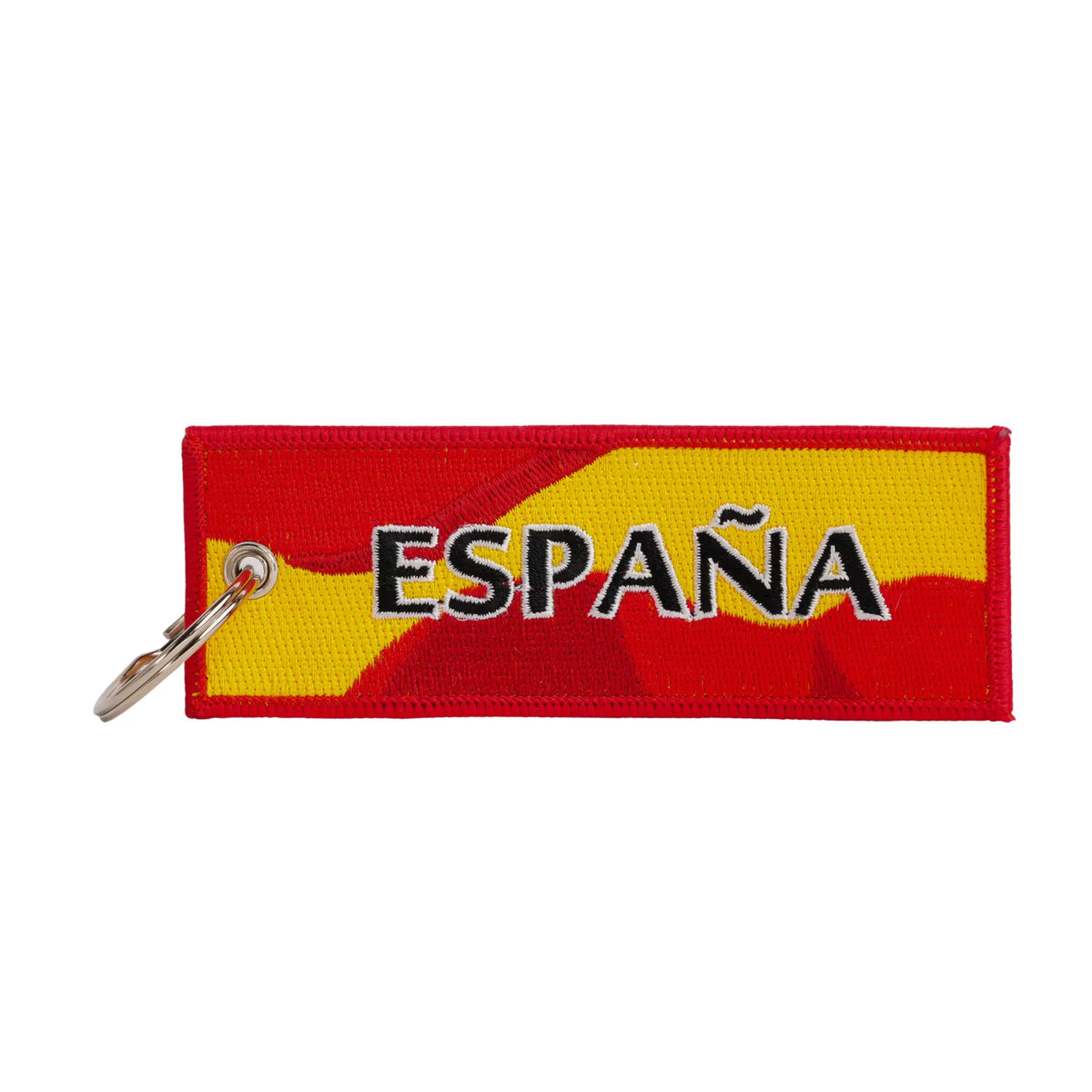 Comprar Llavero ESPAÑA con escudo 11,5 x 4 cm La Flamenca de Borgoña Bandera España