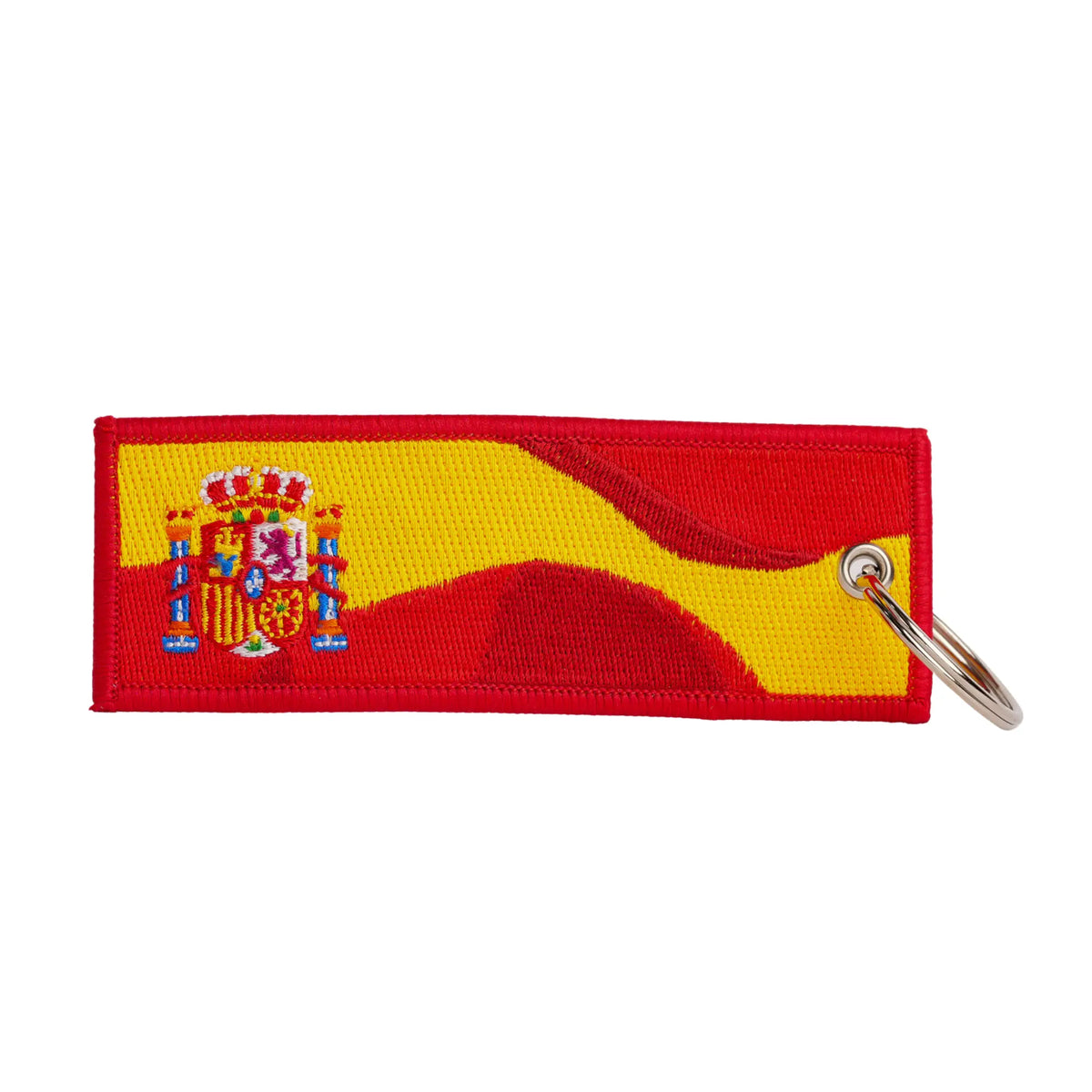 Comprar Llavero ESPAÑA con escudo 11,5 x 4 cm La Flamenca de Borgoña Bandera España