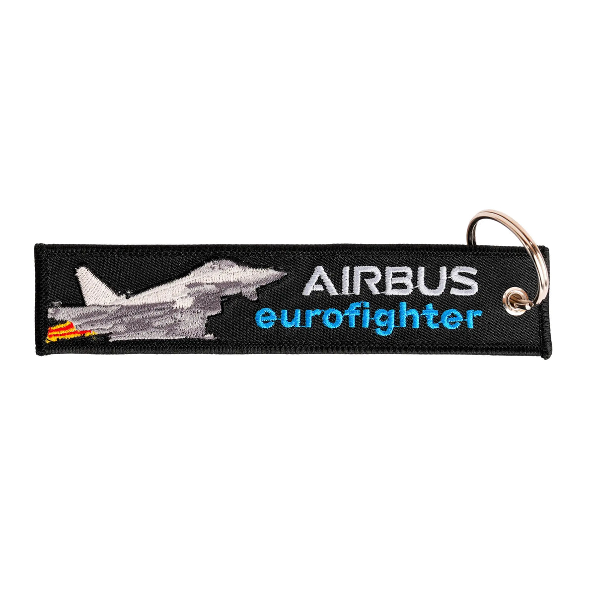 Comprar Llavero Ejército del Aire AIRBUS eurofighter <<Pull to eject>> 14,5 cm La Flamenca de Borgoña Bandera España