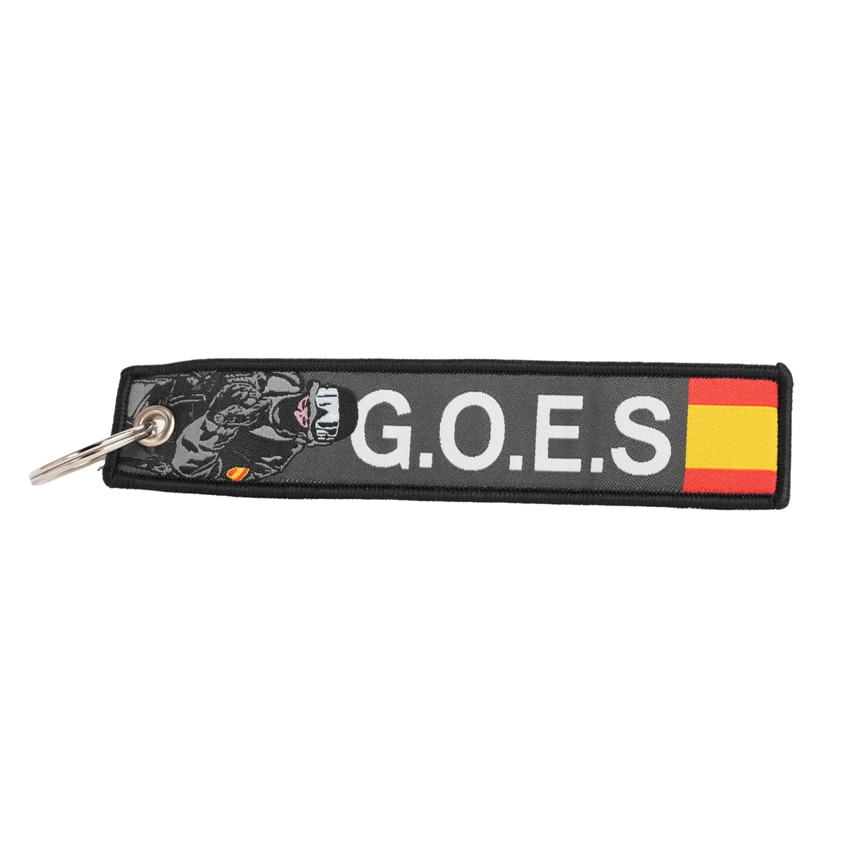 Comprar Llavero G.O.E.S. Grupo Operativo Especial de Seguridad La Flamenca de Borgoña Bandera España