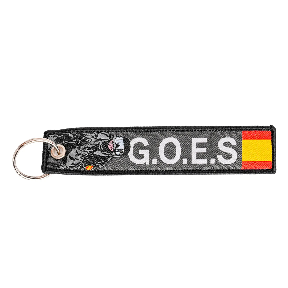 Comprar Llavero G.O.E.S. Grupo Operativo Especial de Seguridad La Flamenca de Borgoña Bandera España
