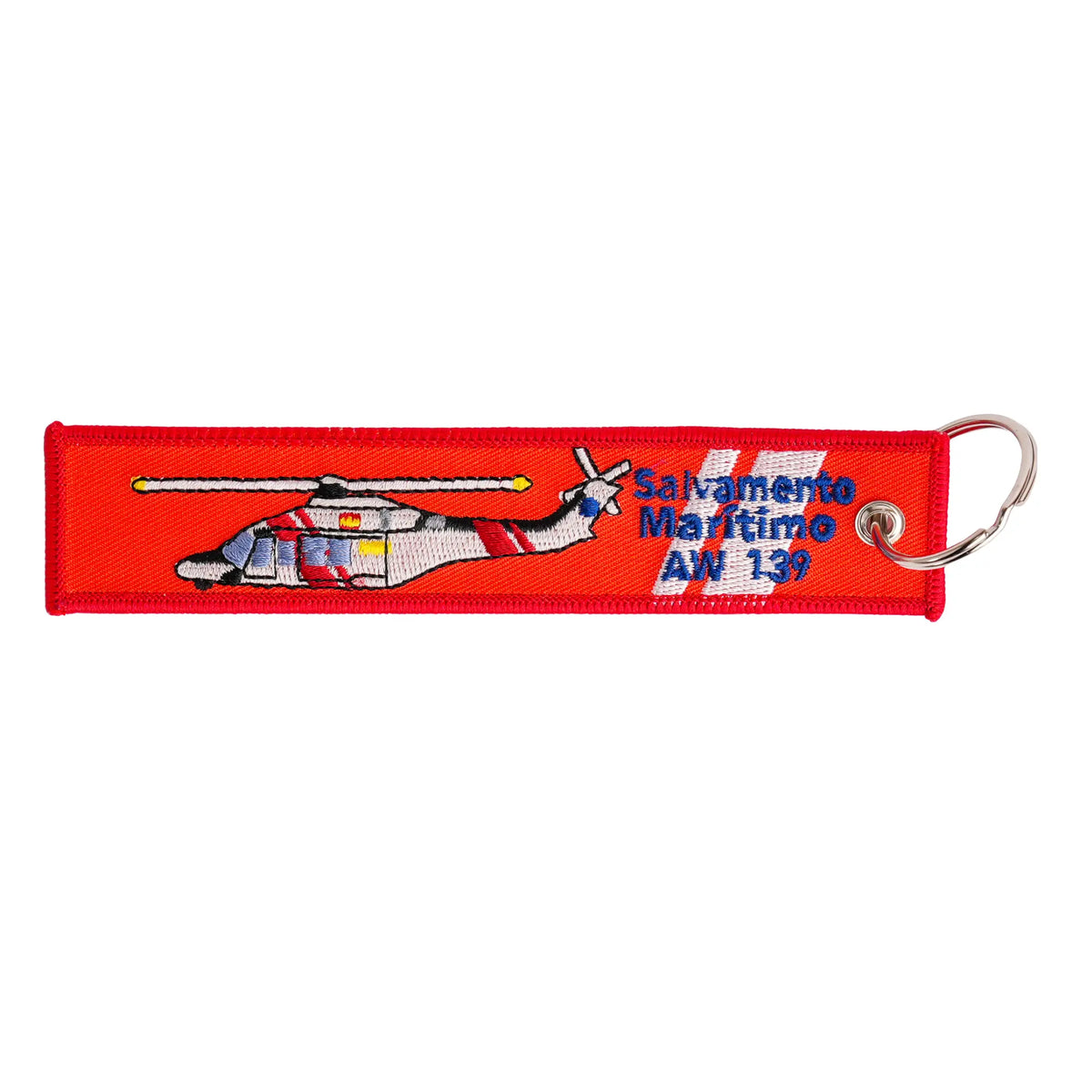 Comprar Llavero Helimer SAR España Salvamento Marítimo AW-139 14,5cm La Flamenca de Borgoña Bandera España