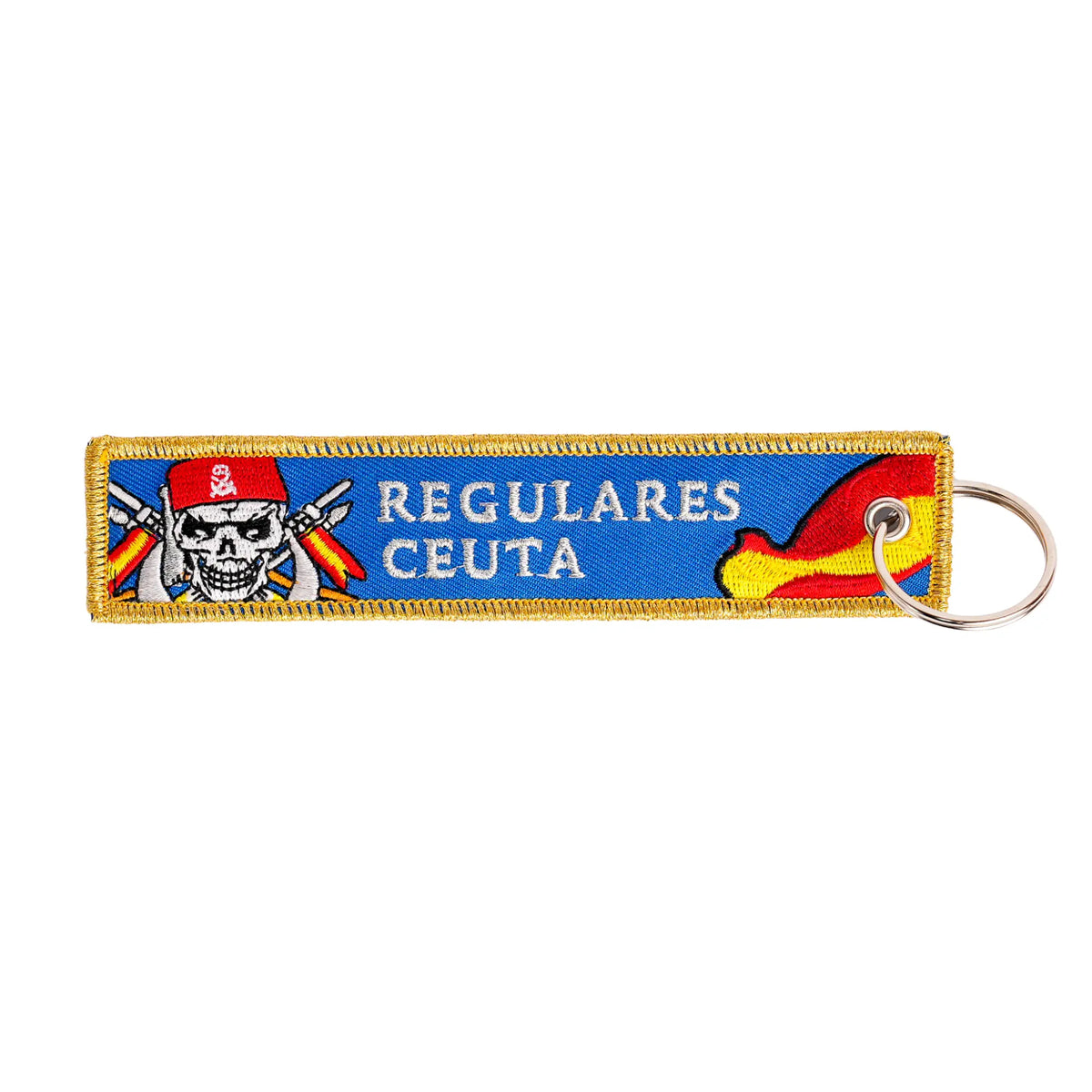 Comprar Llavero Regulares Ceuta 54 14,5 cm La Flamenca de Borgoña Bandera España