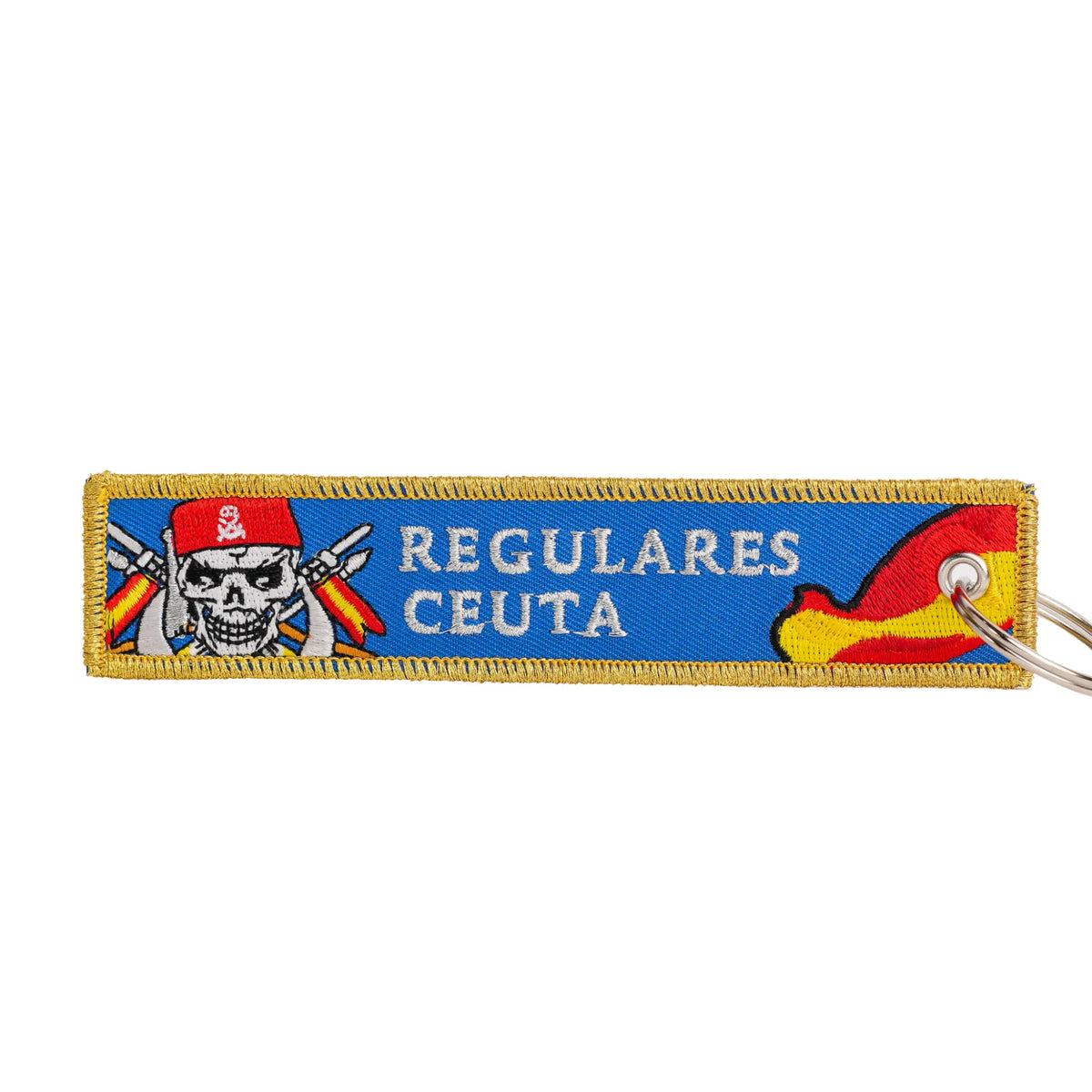 Comprar Llavero Regulares Ceuta 54 14,5 cm La Flamenca de Borgoña Bandera España