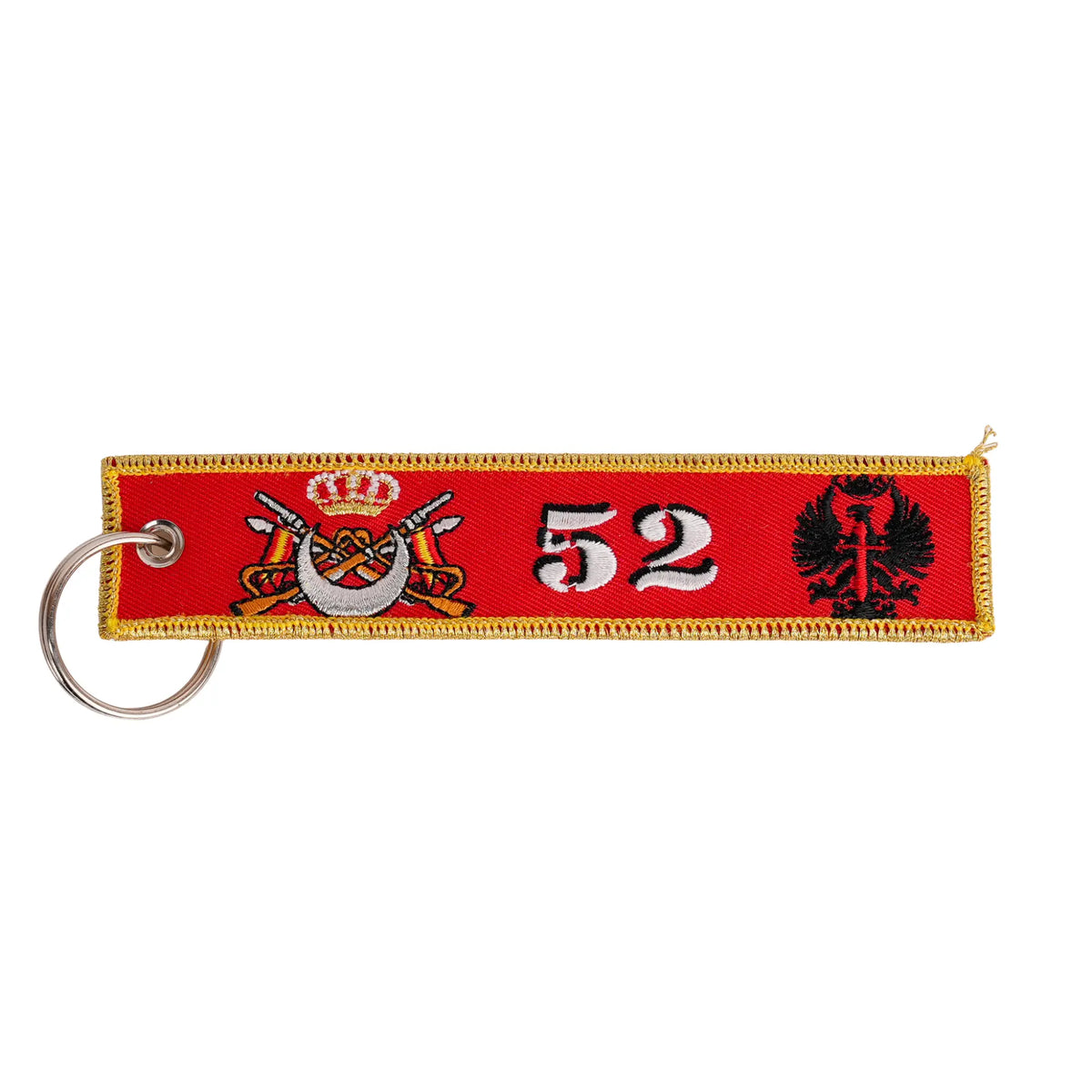 Comprar Llavero Regulares de Melilla 52 - 14,5 x 3 cm La Flamenca de Borgoña Bandera España