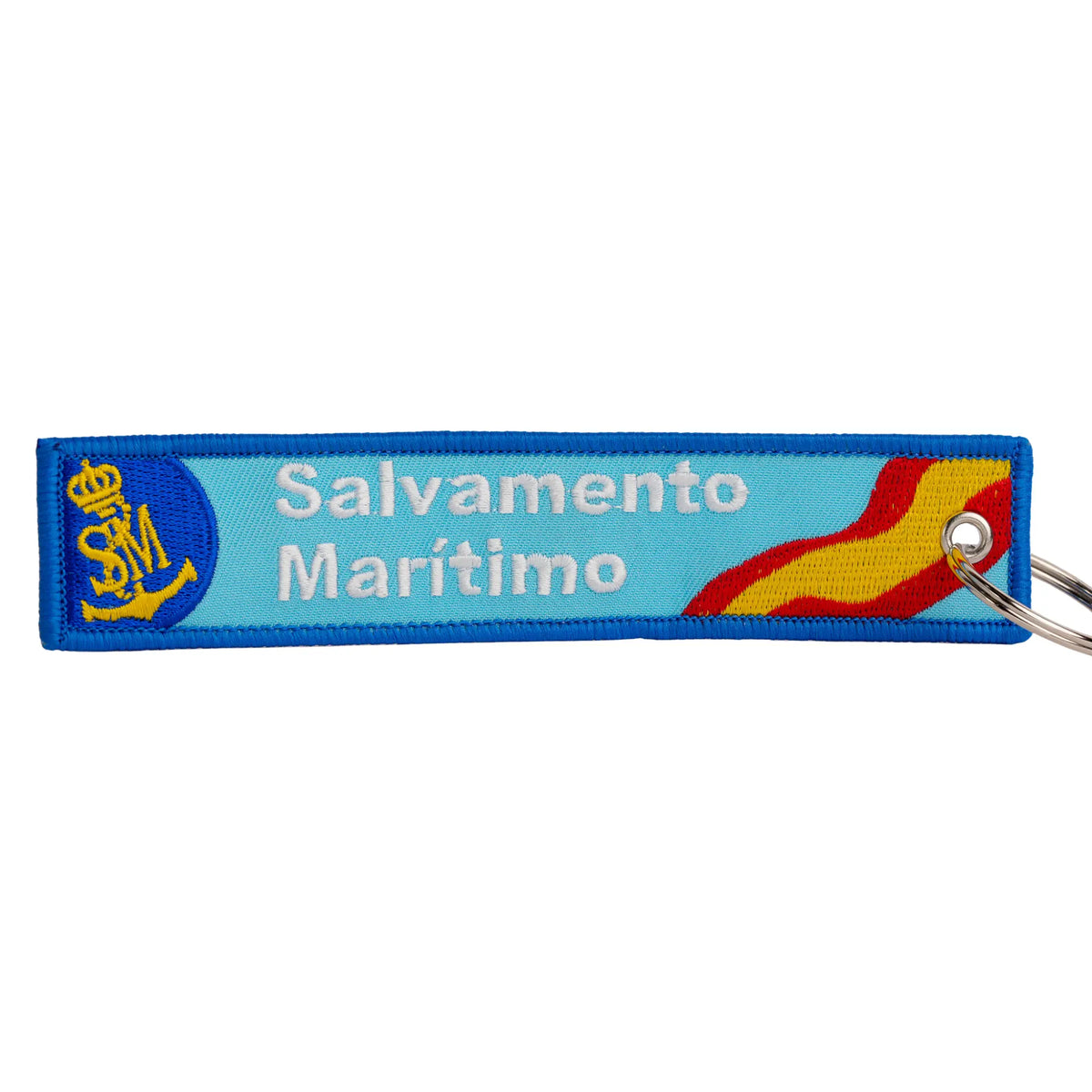 Comprar Llavero Salvamento Marítimo 14,5 x 3 cm La Flamenca de Borgoña Bandera España