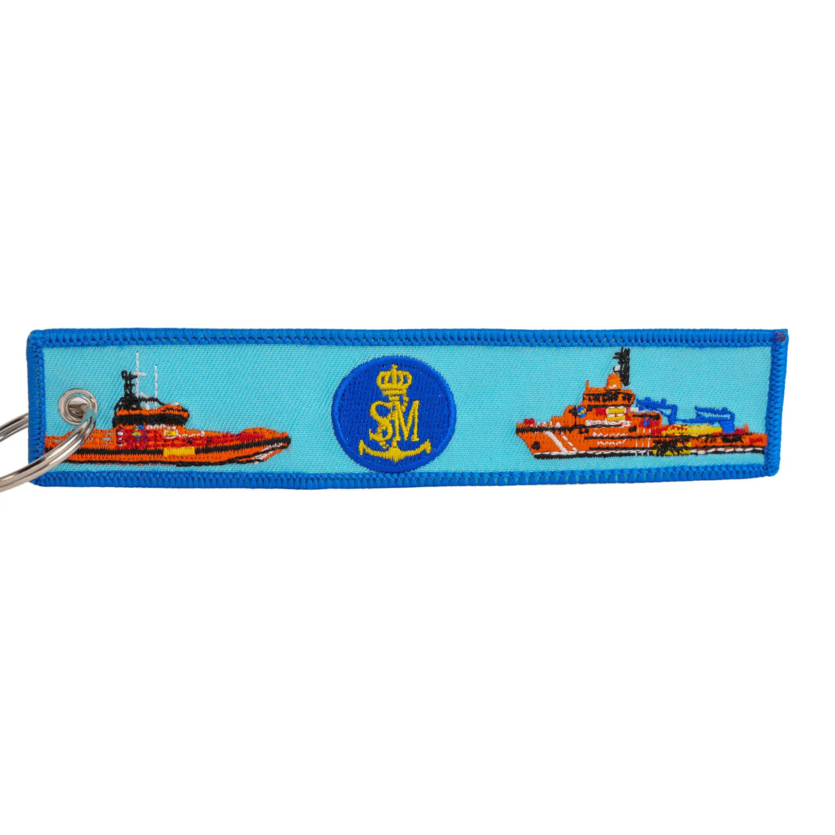 Comprar Llavero Salvamento Marítimo 14,5 x 3 cm La Flamenca de Borgoña Bandera España