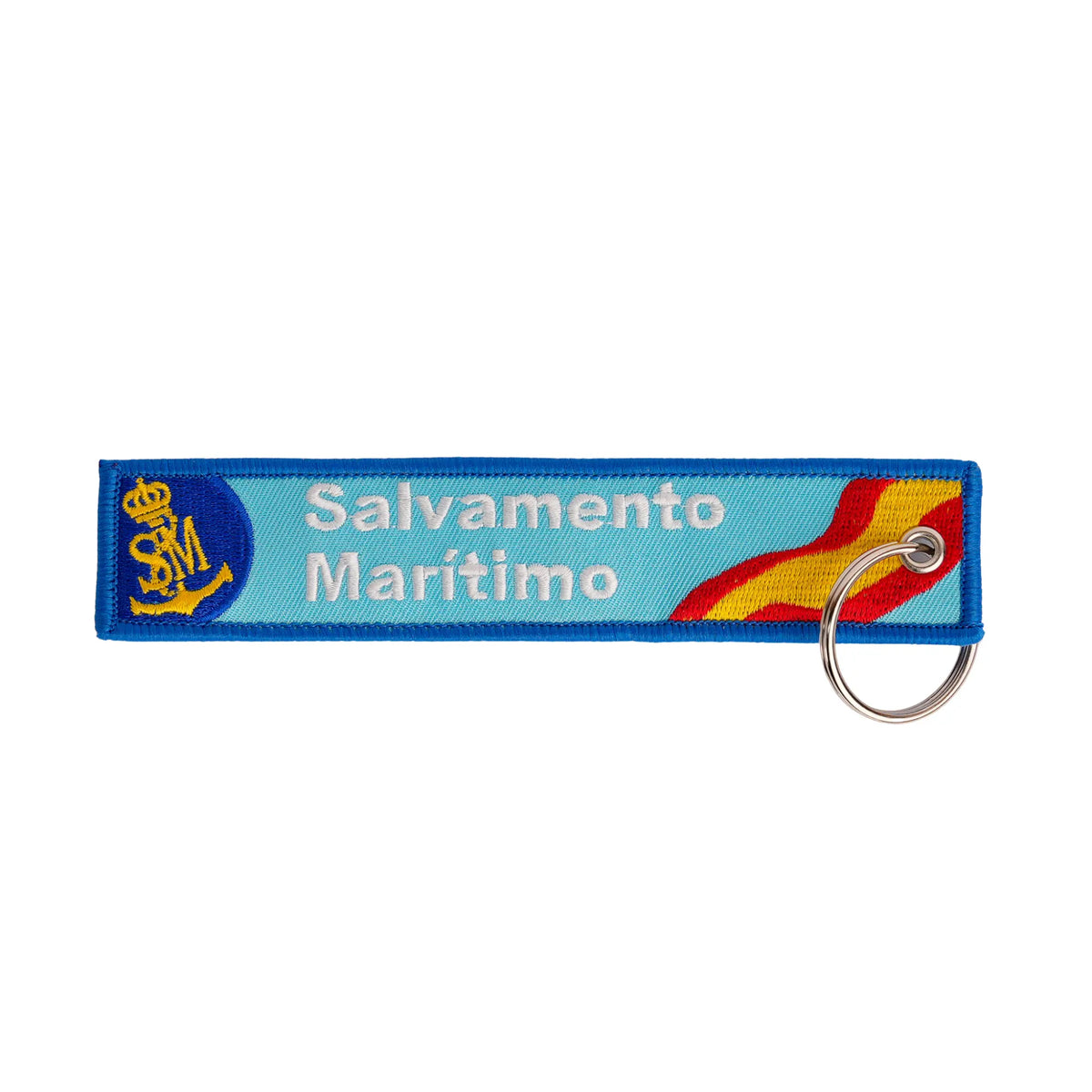 Comprar Llavero Salvamento Marítimo 14,5 x 3 cm La Flamenca de Borgoña Bandera España