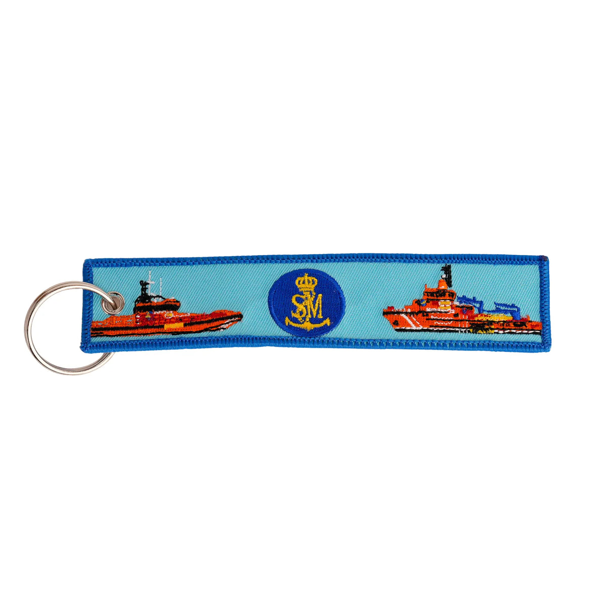 Comprar Llavero Salvamento Marítimo 14,5 x 3 cm La Flamenca de Borgoña Bandera España