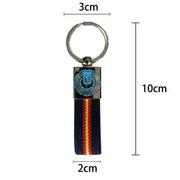 Comprar Llavero de Cinta Azul Marino Policía Municipal de Madrid 10 x 2 cm La Flamenca de Borgoña Bandera España