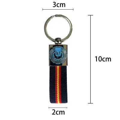 Comprar Llavero de Cinta Azul Marino Policía Municipal de Madrid 10 x 2 cm La Flamenca de Borgoña Bandera España