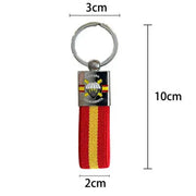 Comprar Llavero de Cinta Bandera de España BRIPAC Brigada Paracaidista 10 x 2 cm La Flamenca de Borgoña Bandera España
