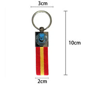 Comprar Llavero de Cinta Bandera de España Policía Municipal de Madrid 10 x 2 cm La Flamenca de Borgoña Bandera España