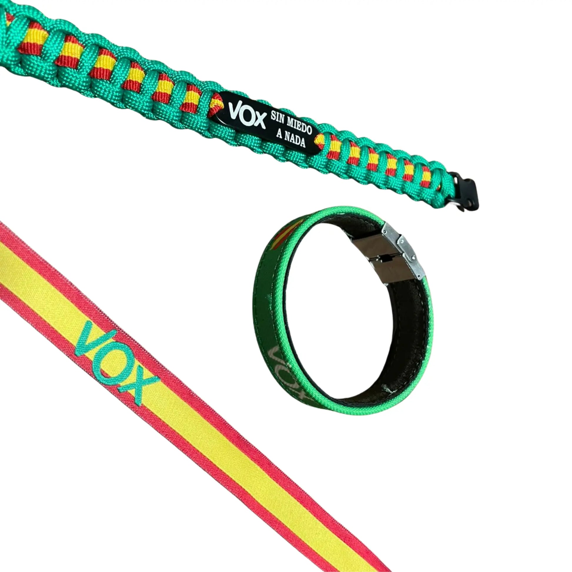 Comprar Lote 3 Pulseras VOX La Flamenca de Borgoña Bandera España
