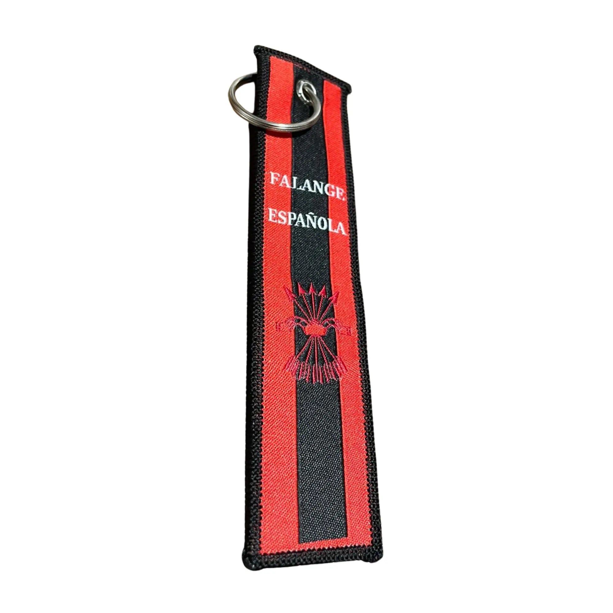 Comprar Lote Falange Española de las Jons: pin, pulsera, llavero Jose Antonio Primo de Rivera La Flamenca de Borgoña Bandera España