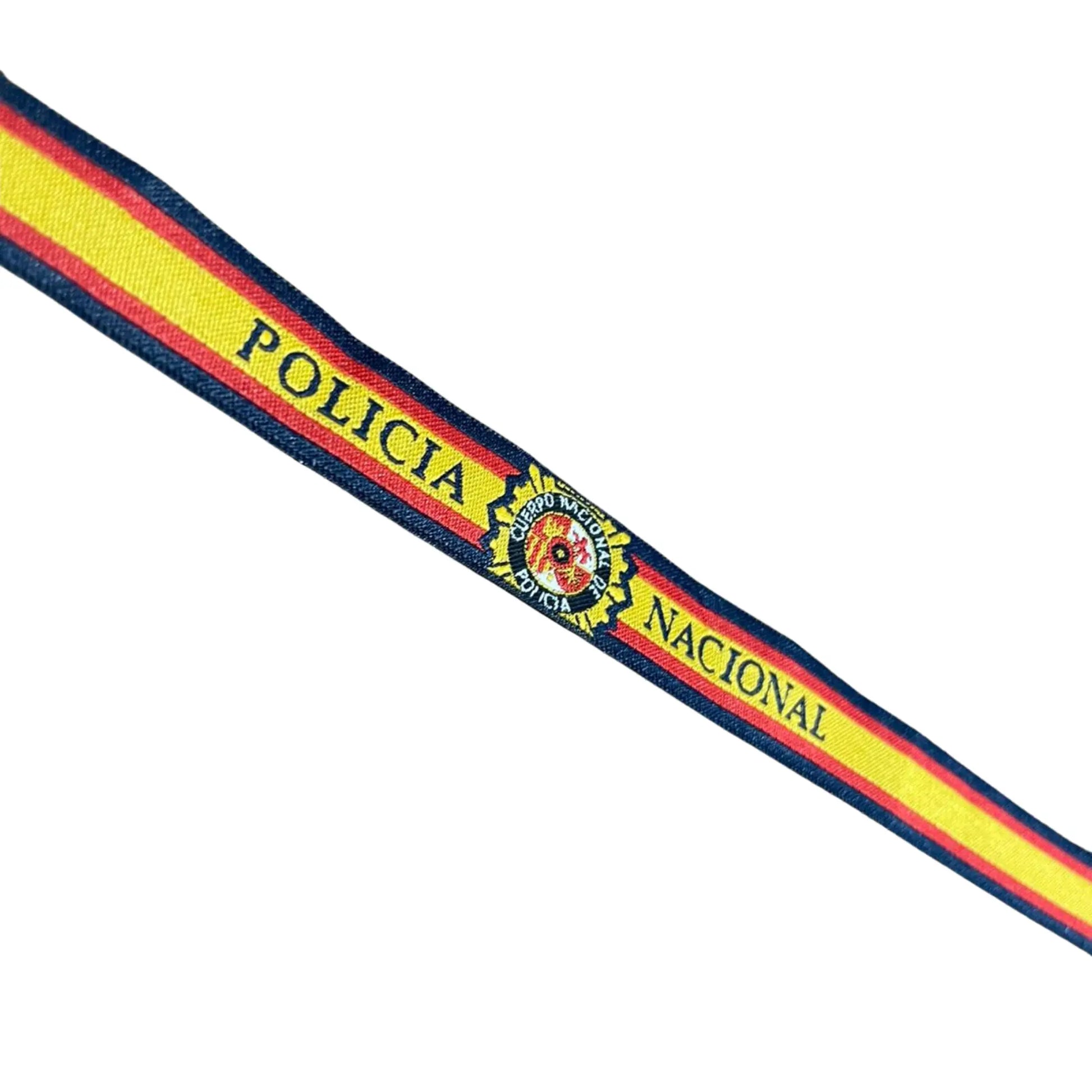 Comprar Lote Policía Nacional: pulsera bandera de España y llavero con escudo La Flamenca de Borgoña Bandera España