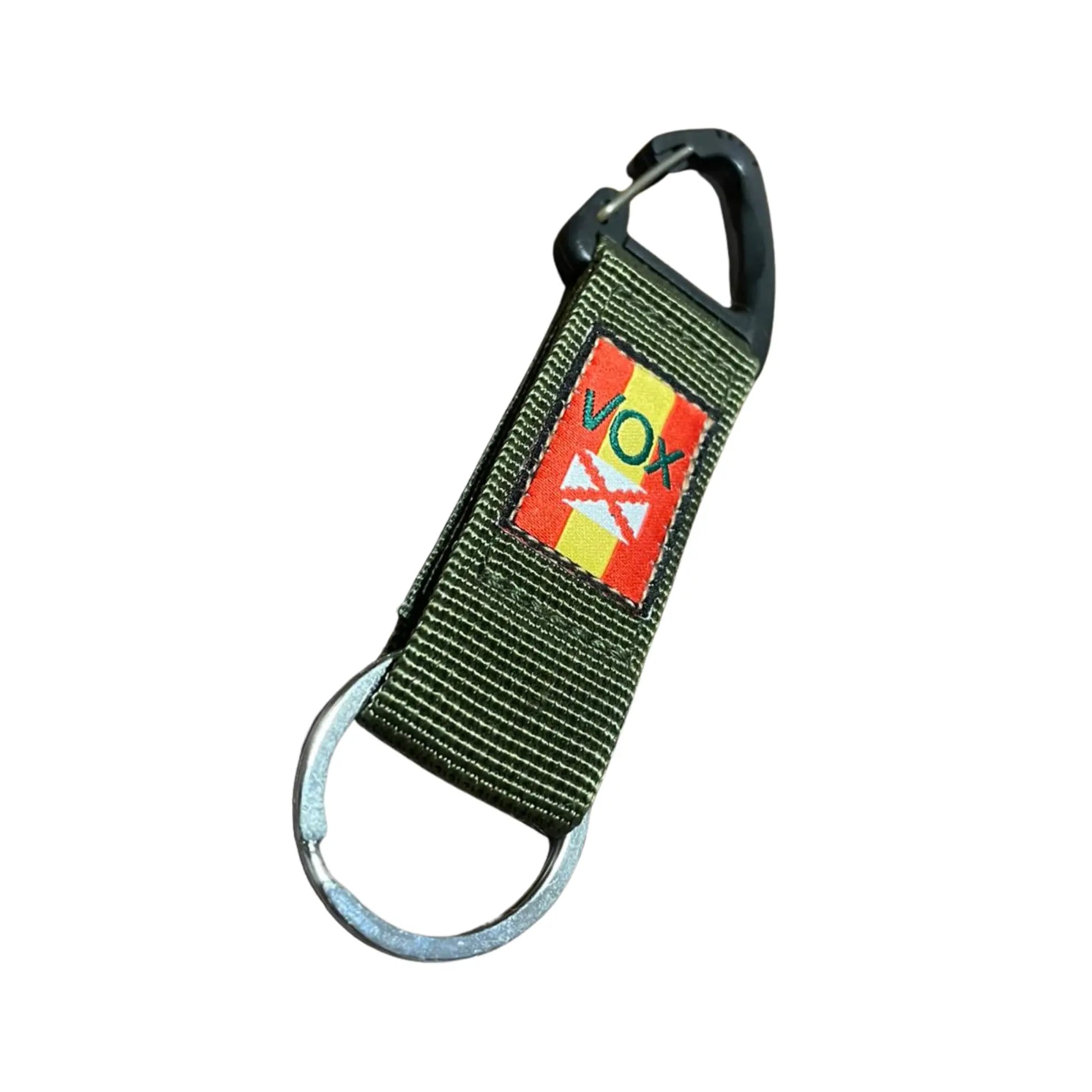 Comprar Lote VOX pulsera elástica y llavero Táctico La Flamenca de Borgoña Bandera España