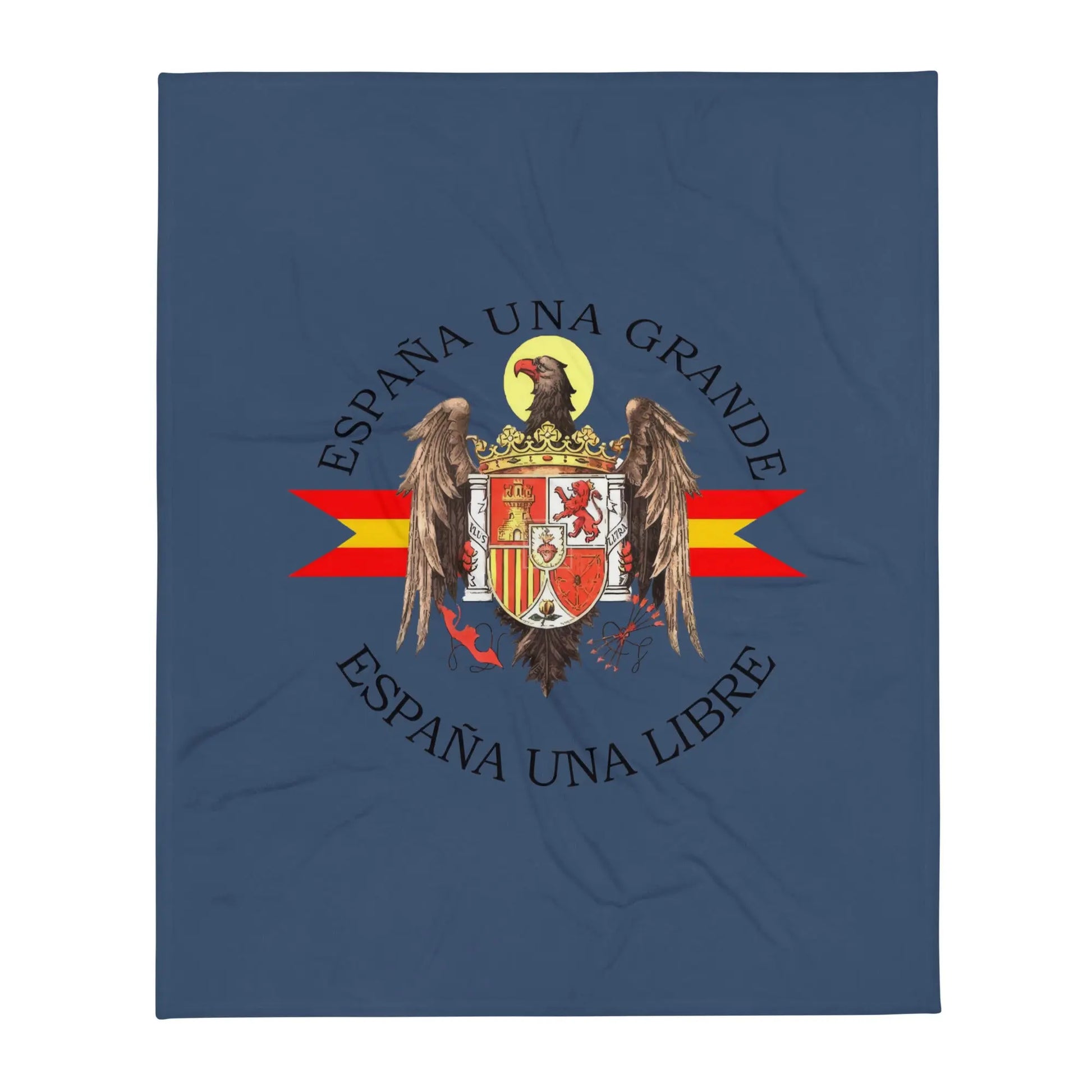 Comprar Manta Águila de San Juan - Una, Grande y Libre - azul La Flamenca de Borgoña Bandera España