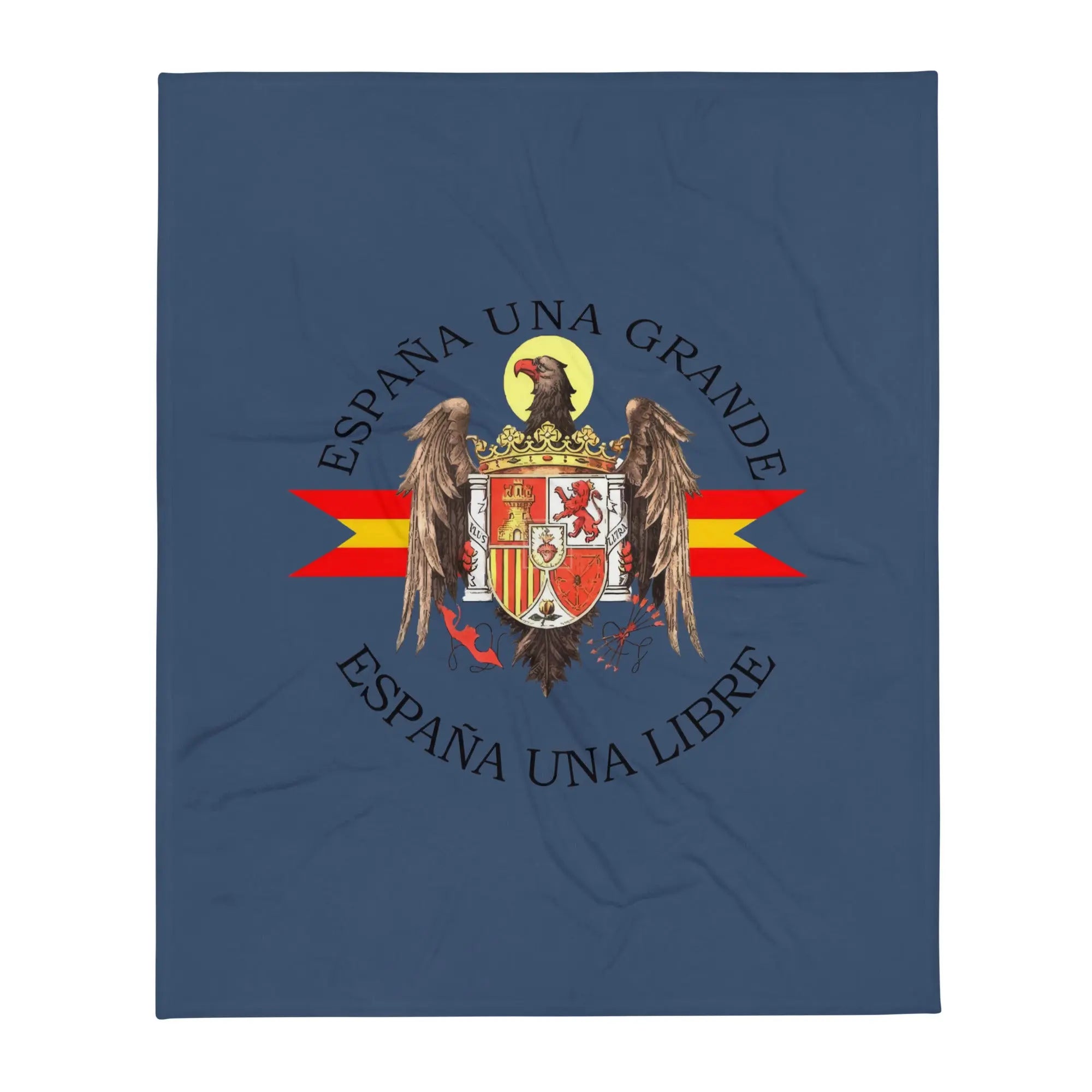 Comprar Manta Águila de San Juan - Una, Grande y Libre - azul La Flamenca de Borgoña Bandera España