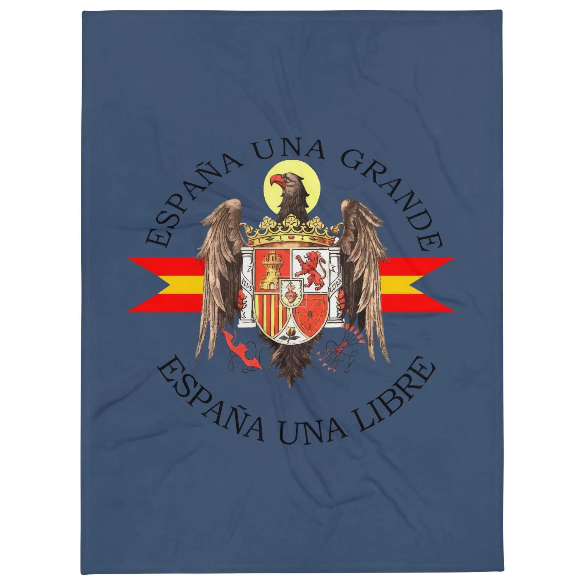Comprar Manta Águila de San Juan - Una, Grande y Libre - azul La Flamenca de Borgoña Bandera España