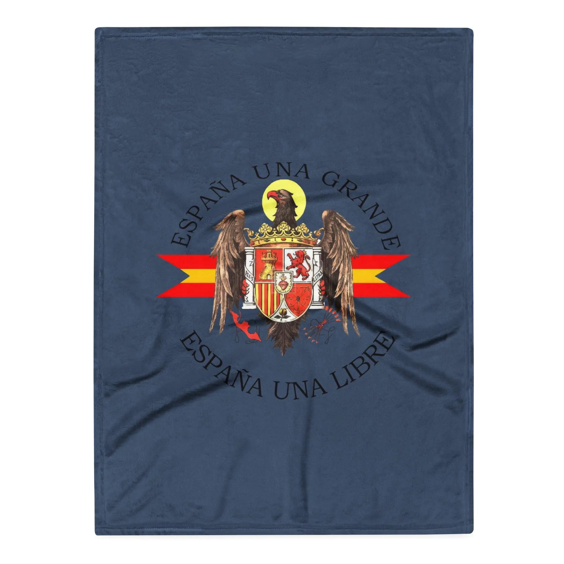 Comprar Manta Águila de San Juan - Una, Grande y Libre - azul La Flamenca de Borgoña Bandera España
