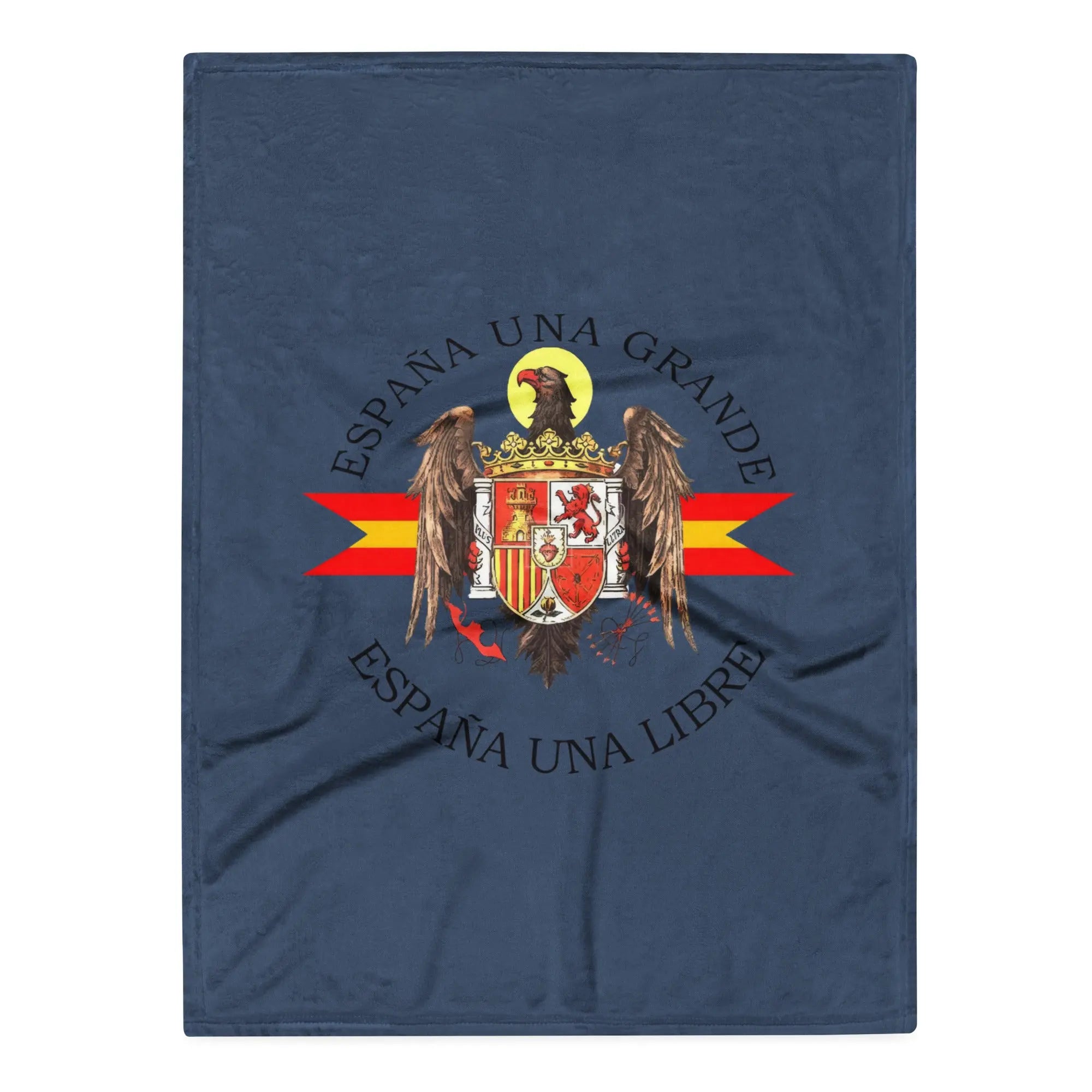 Comprar Manta Águila de San Juan - Una, Grande y Libre - azul La Flamenca de Borgoña Bandera España