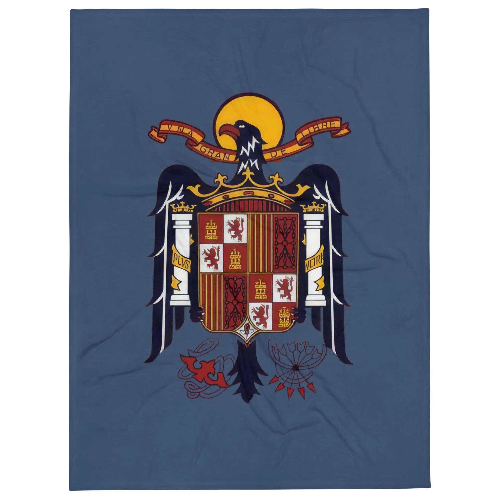 Comprar Manta Águila de San Juan - Una, Grande y Libre - azul La Flamenca de Borgoña Bandera España