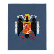Comprar Manta Águila de San Juan - Una, Grande y Libre - azul La Flamenca de Borgoña Bandera España
